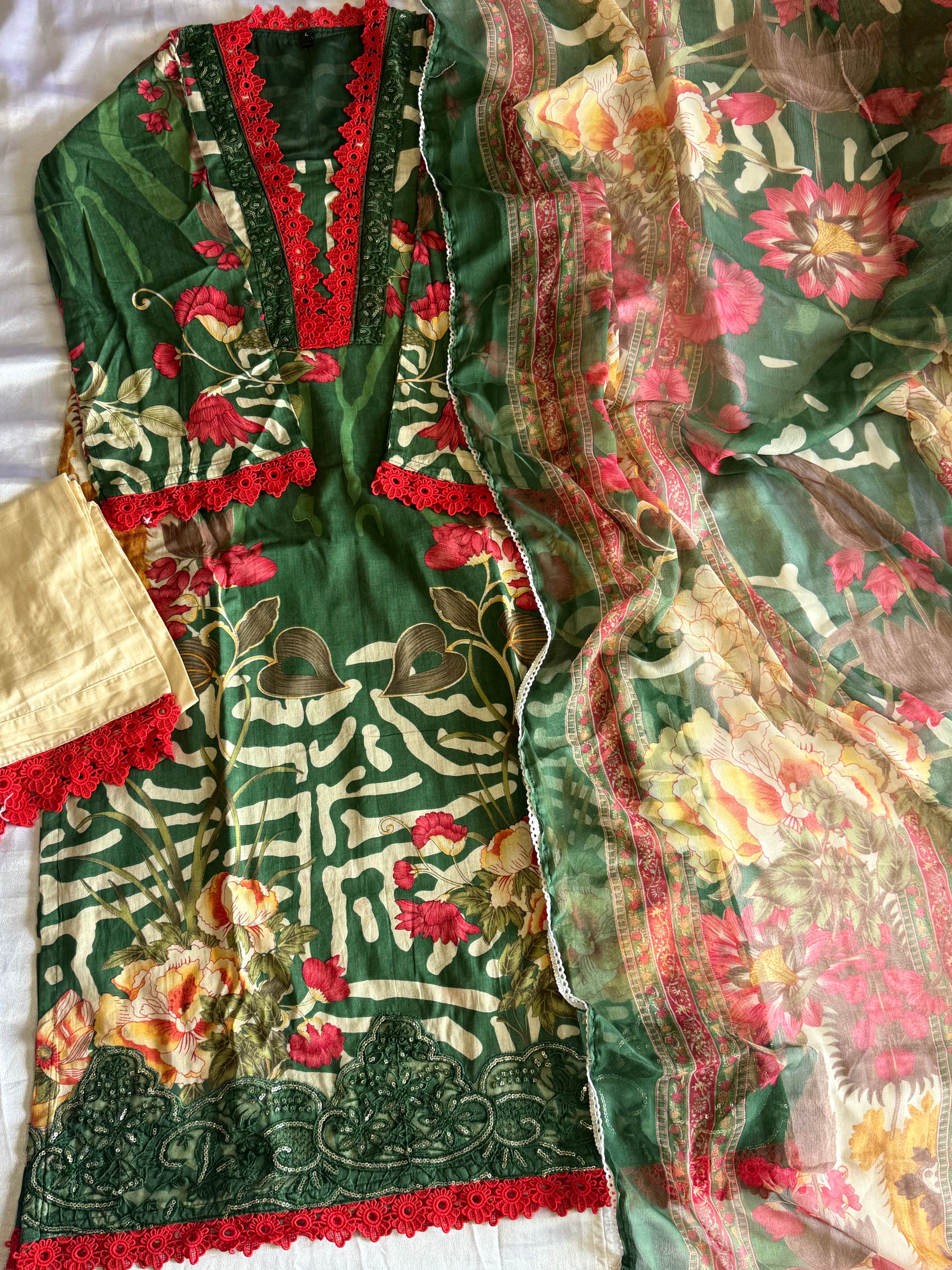 MARIA B COTTON PATCH READYMADE SUIT 5