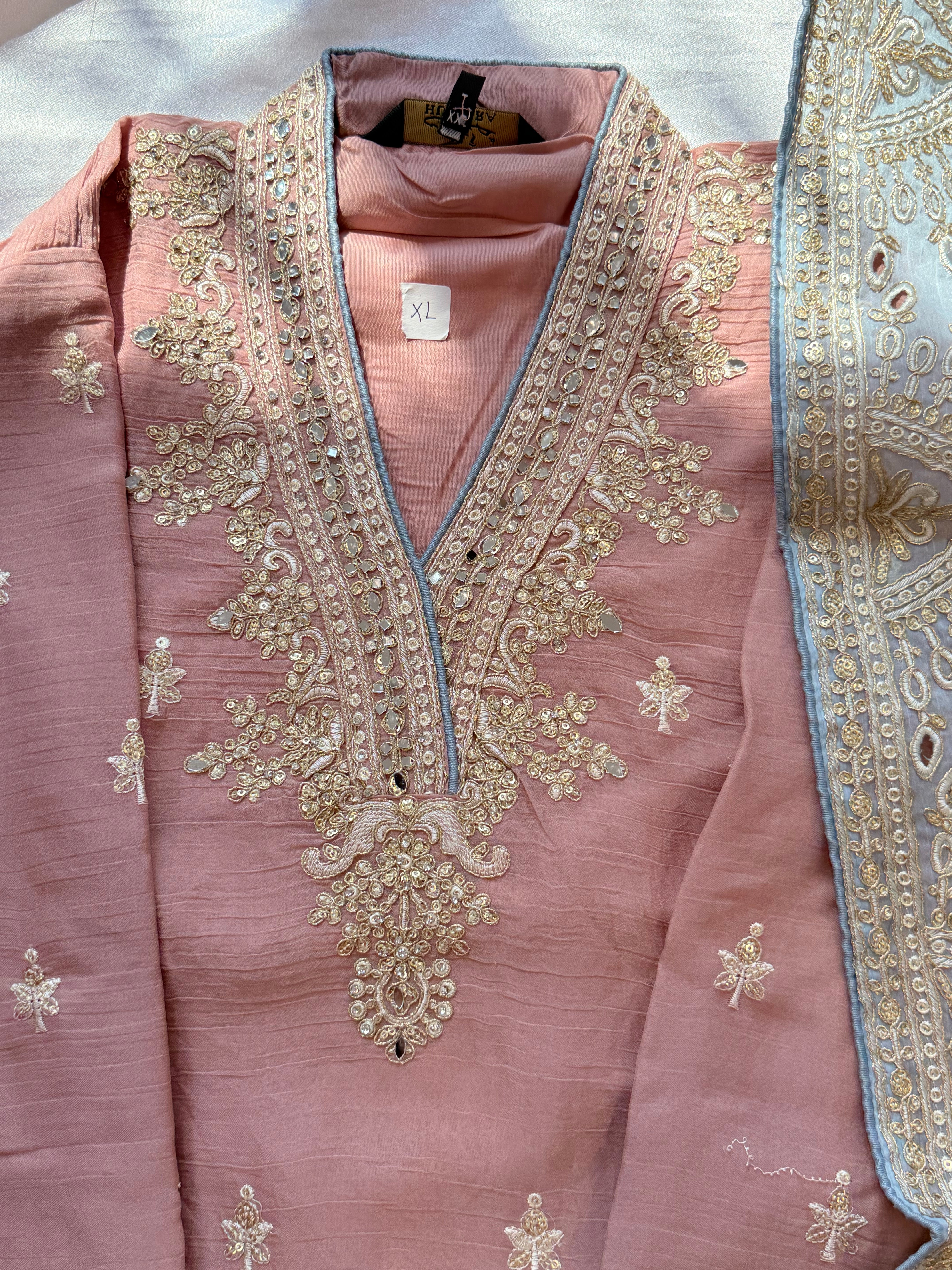 RUHINA CHIFFON READYMADE EMBROIDERY SUIT 1 Q