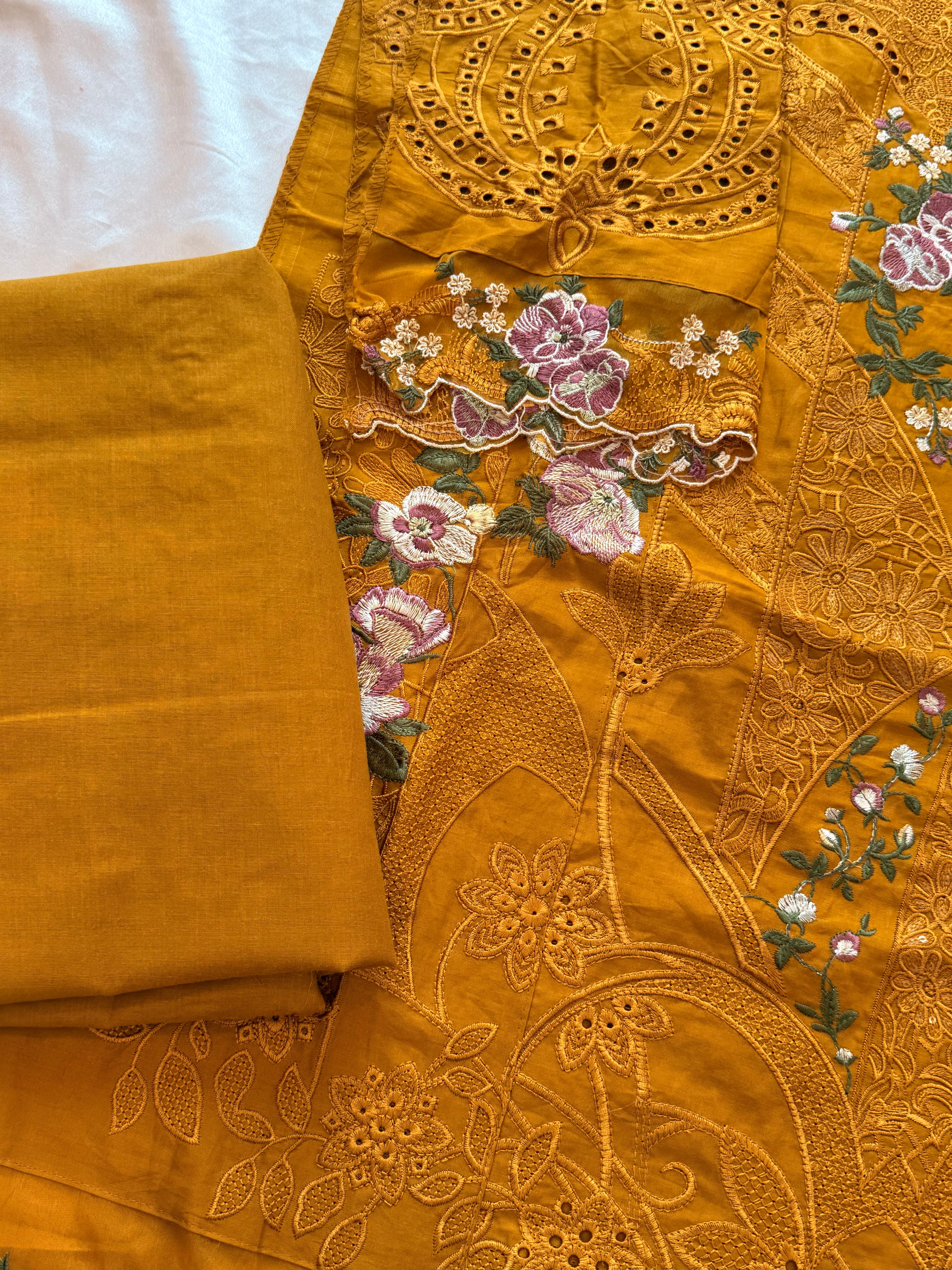 YUMNA COTTON EMBROIDERY SUIT 2 Q