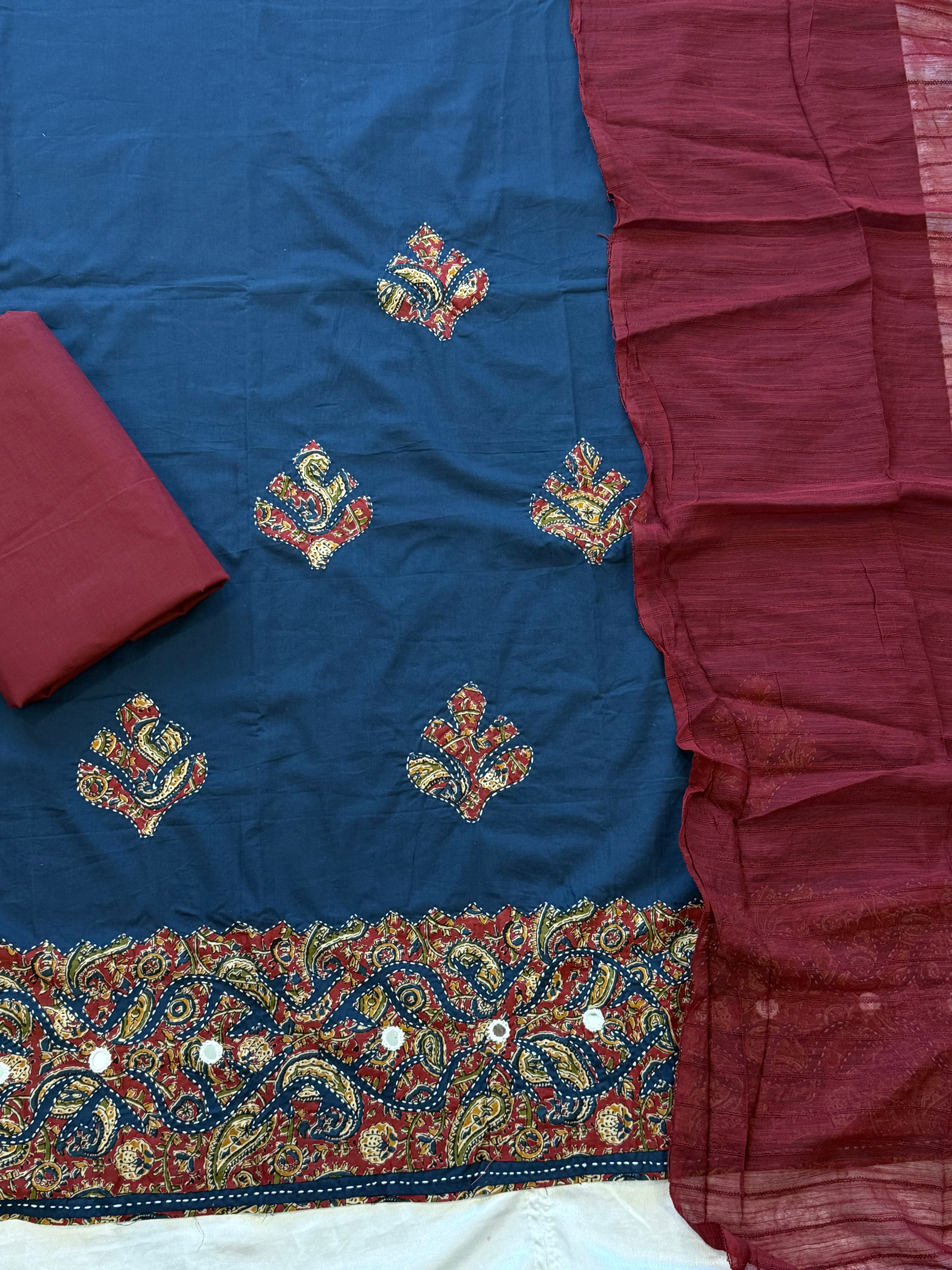 APPLIQUÉ PURE COTTON SUIT 2