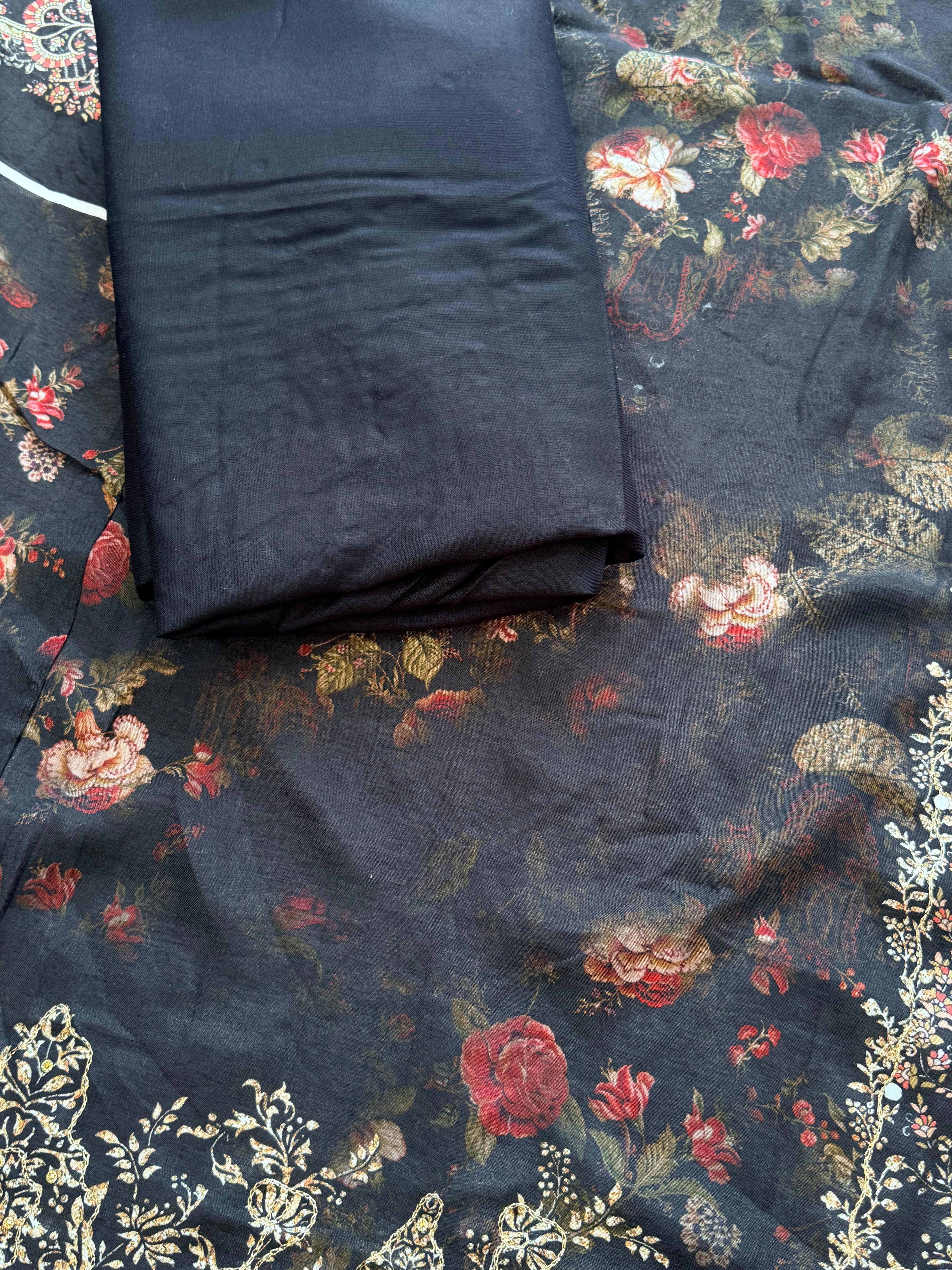 MUSLIN HAND EMBROIDERY SUIT