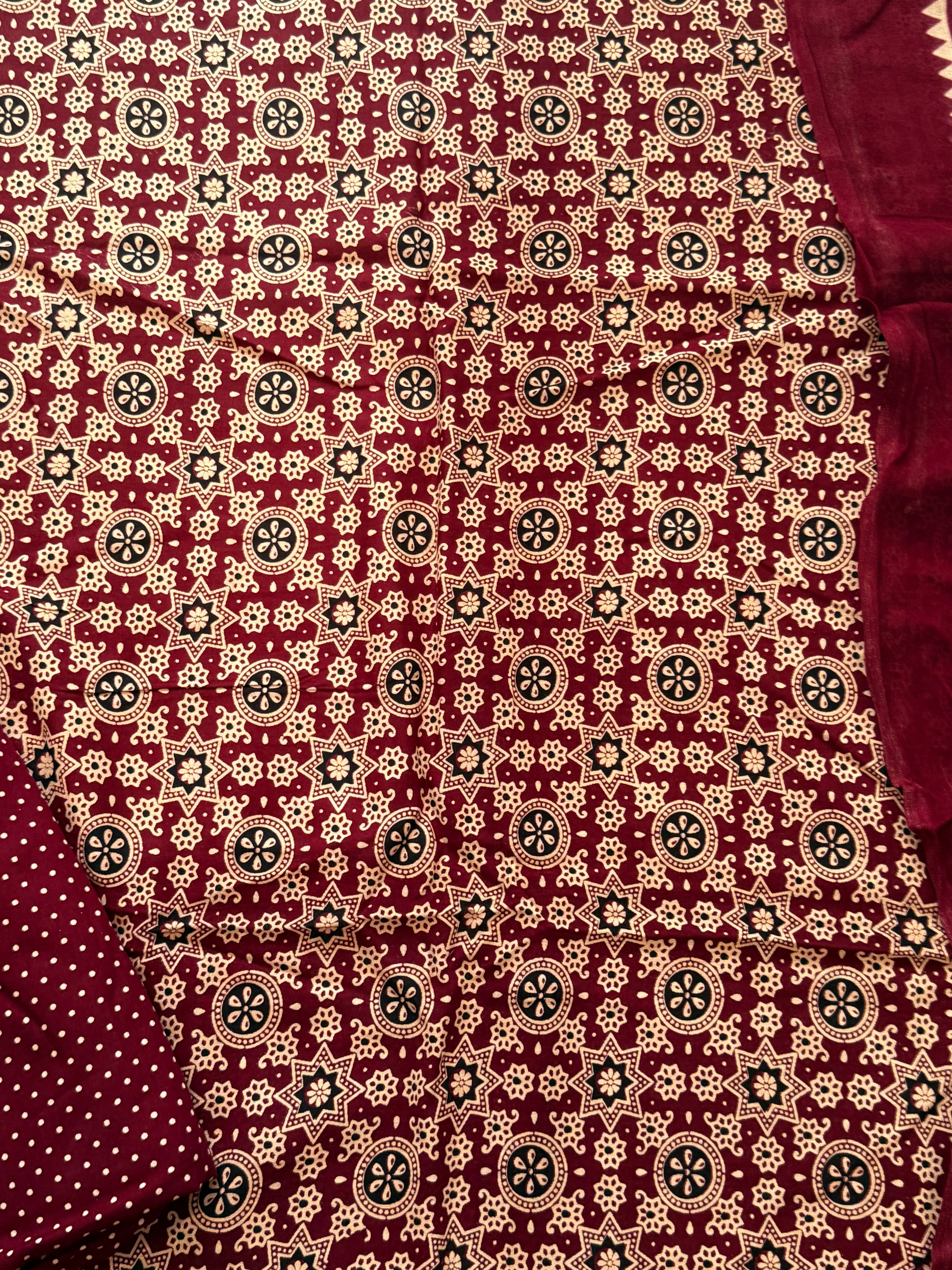 AJRAK COTTON PRINTED SUIT 2