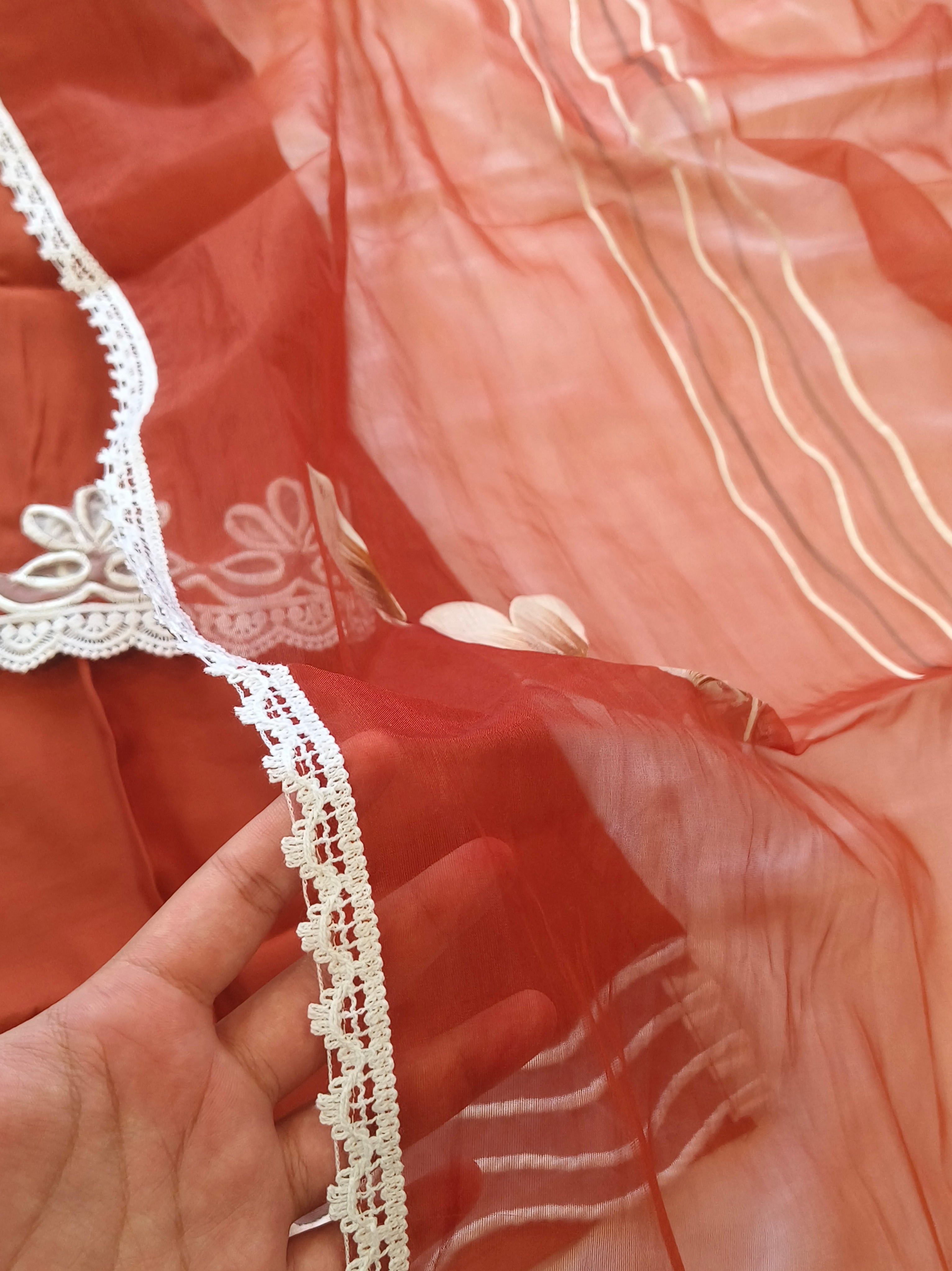 RUST FARSHI SHALWAR SUIT Q