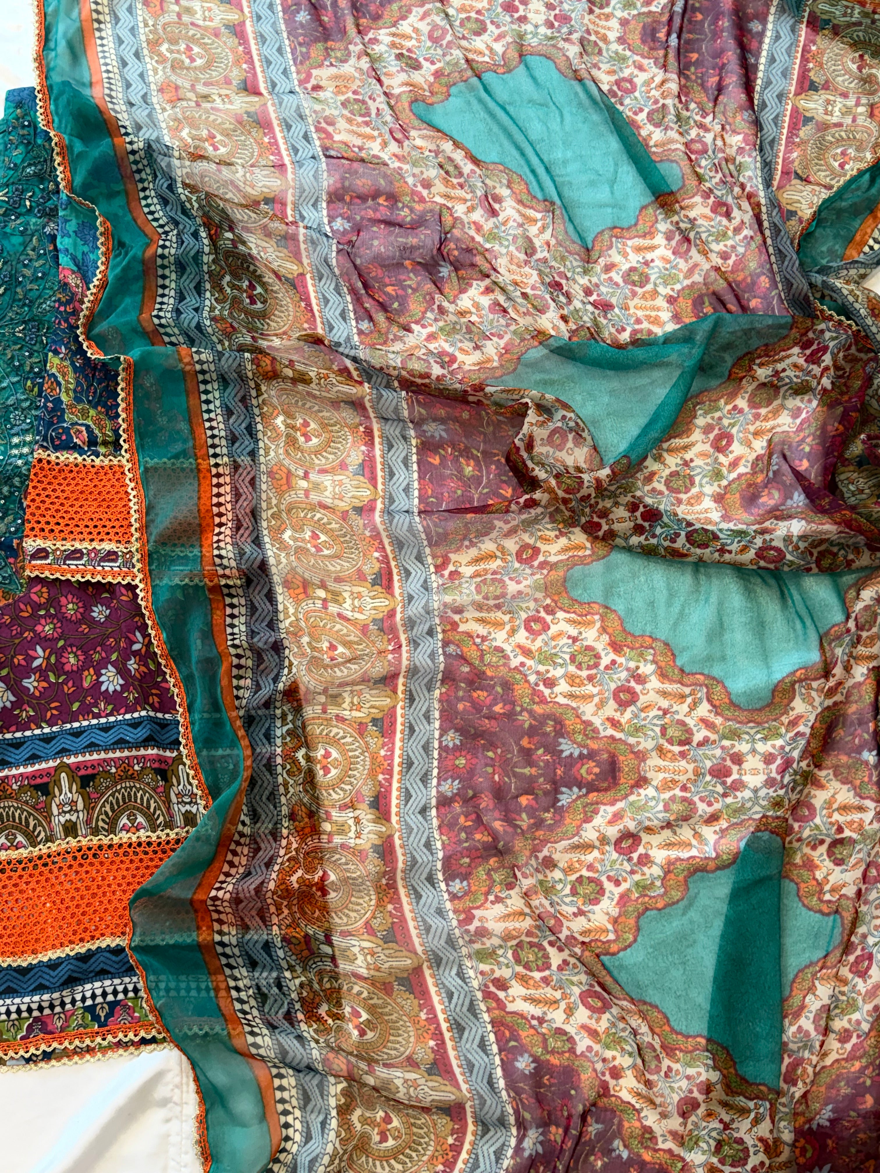 JAZMINE COTTON PATCH FARSHI SHALWAR SUIT