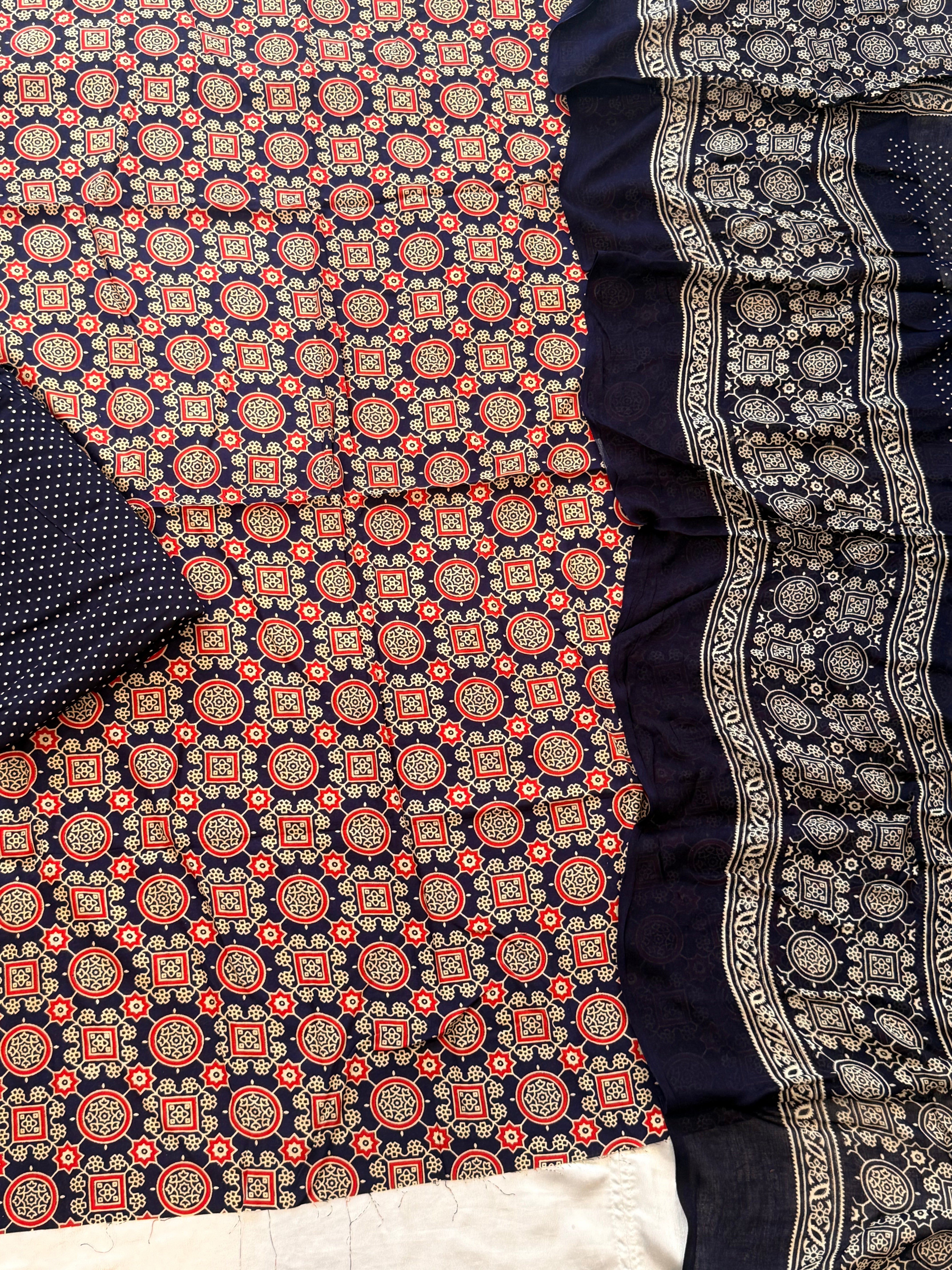 AJRAK COTTON PRINTED SUIT 1