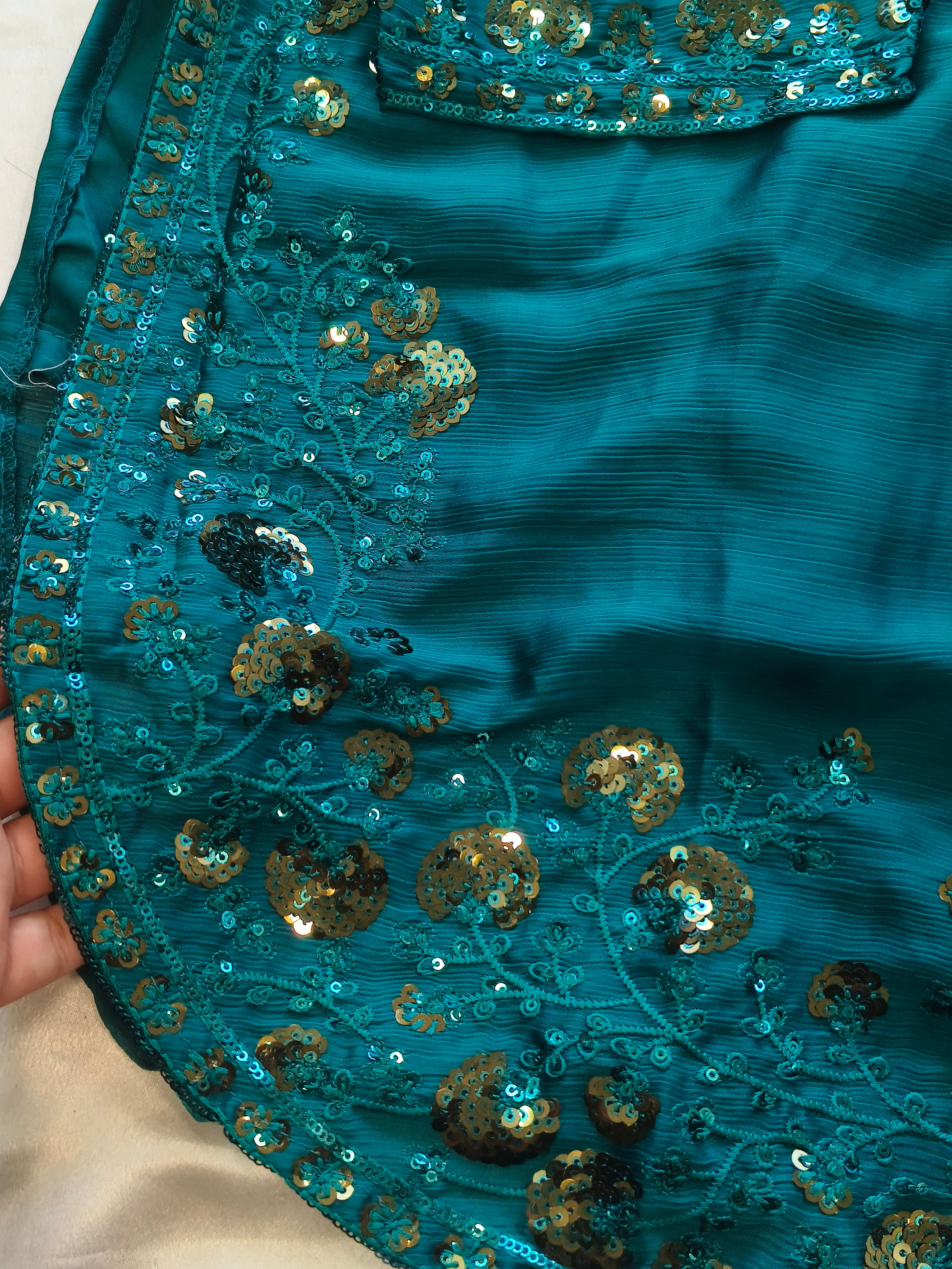 CHIFFON FARSHI SHALWAR SUIT 4