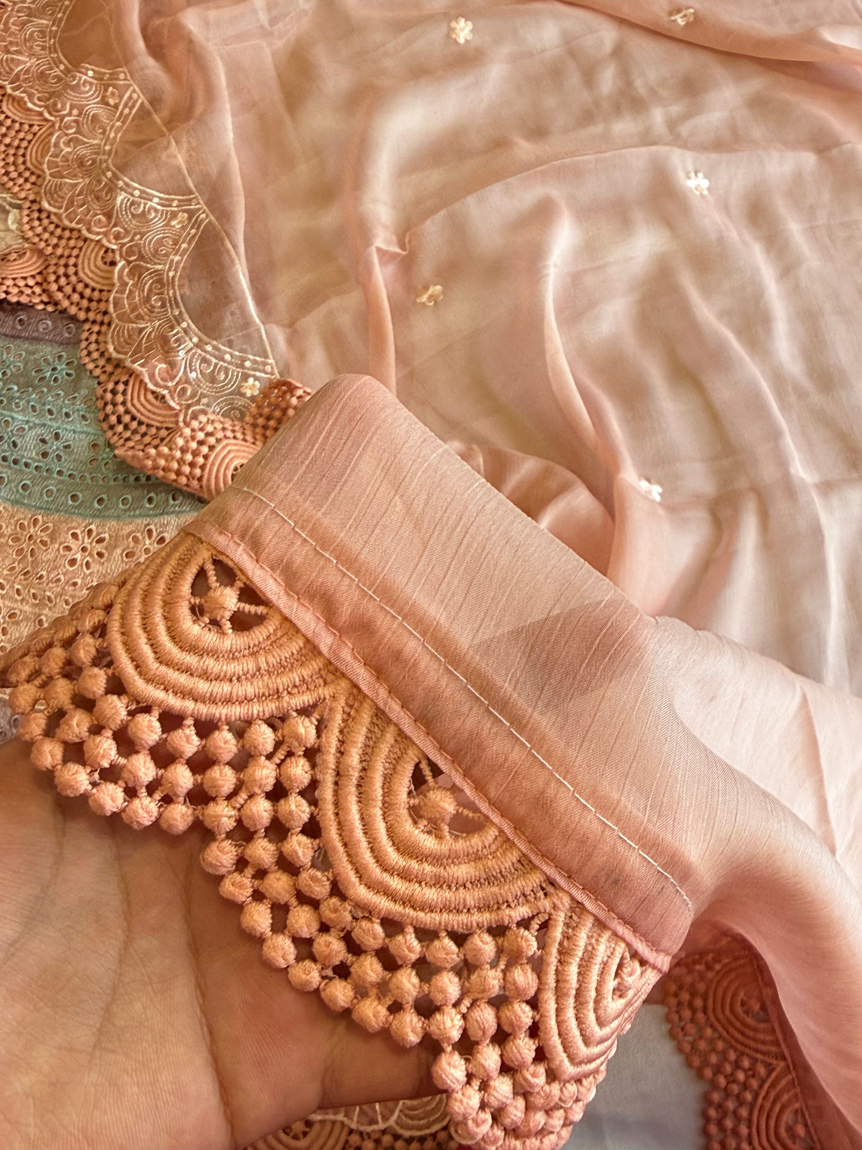 MARIA B CHIFFON READYMADE SUIT Q