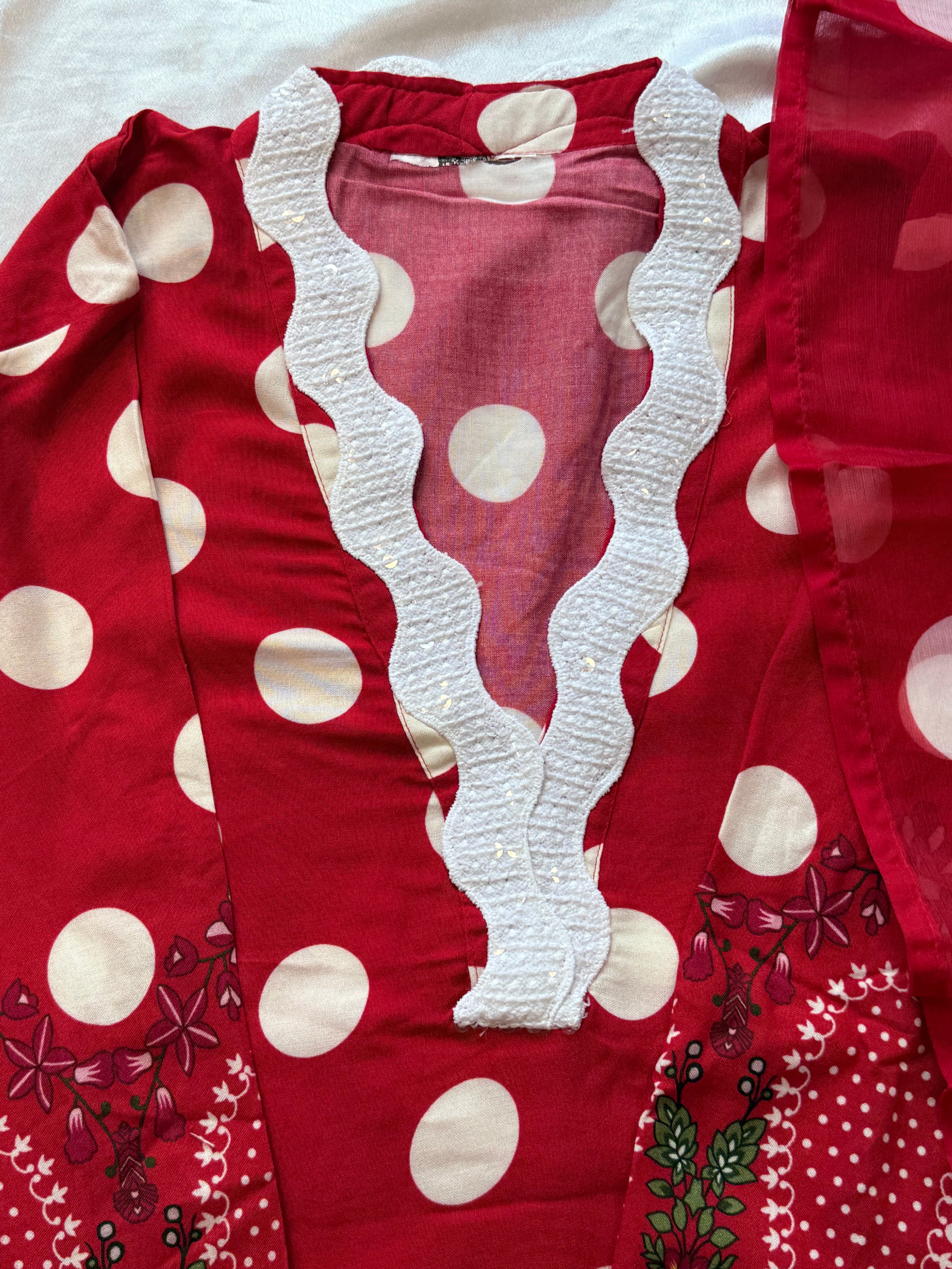 POLKA DOT RAYON SUIT