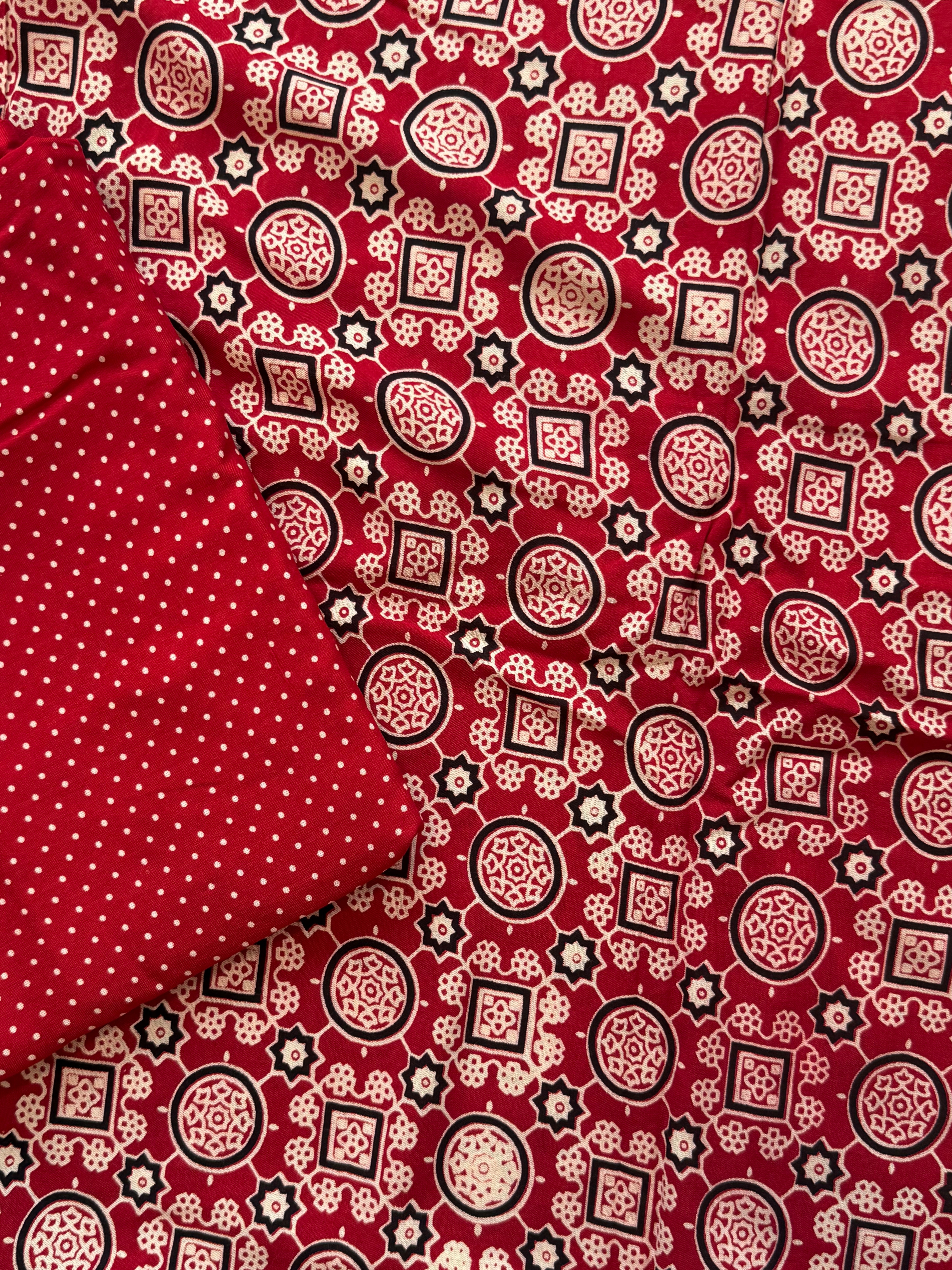 AJRAK COTTON PRINTED SUIT 4