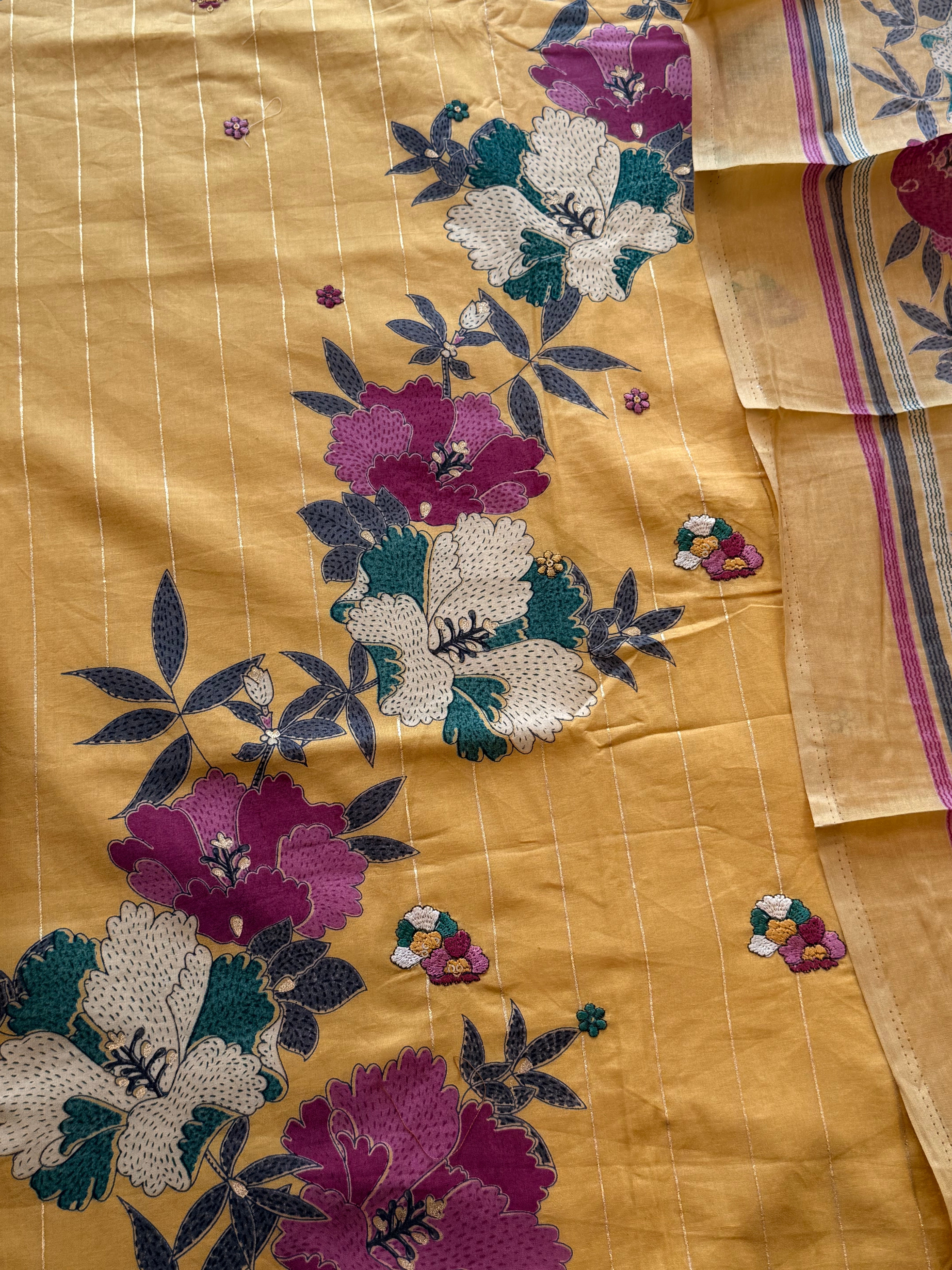 MUMTAZ LAWN EMBROIDERY SUIT 1