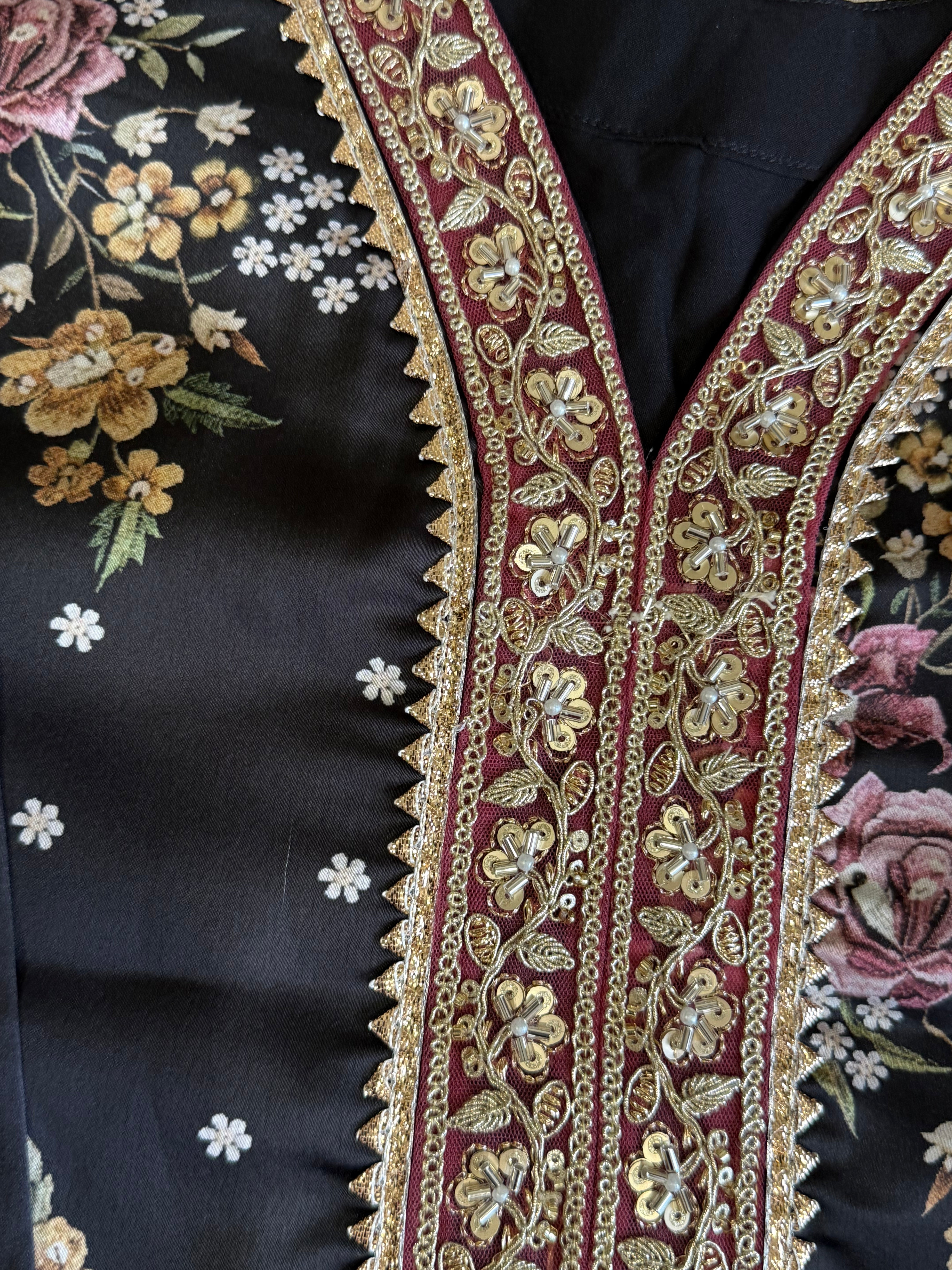 SATIN FARSHI SHALWAR SUIT