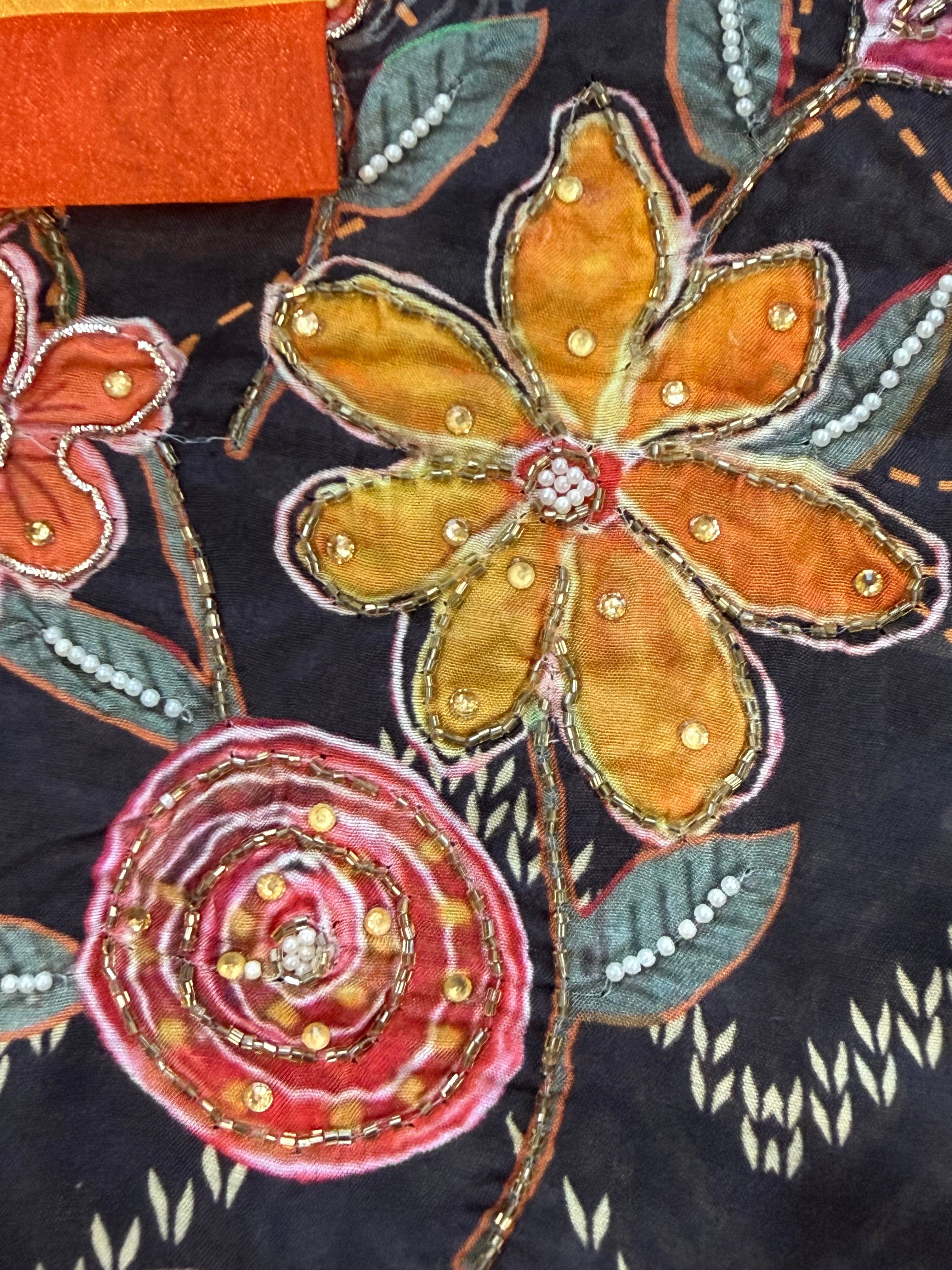 RAHI MUSLIN FARSHI SHALWAR SUIT 9