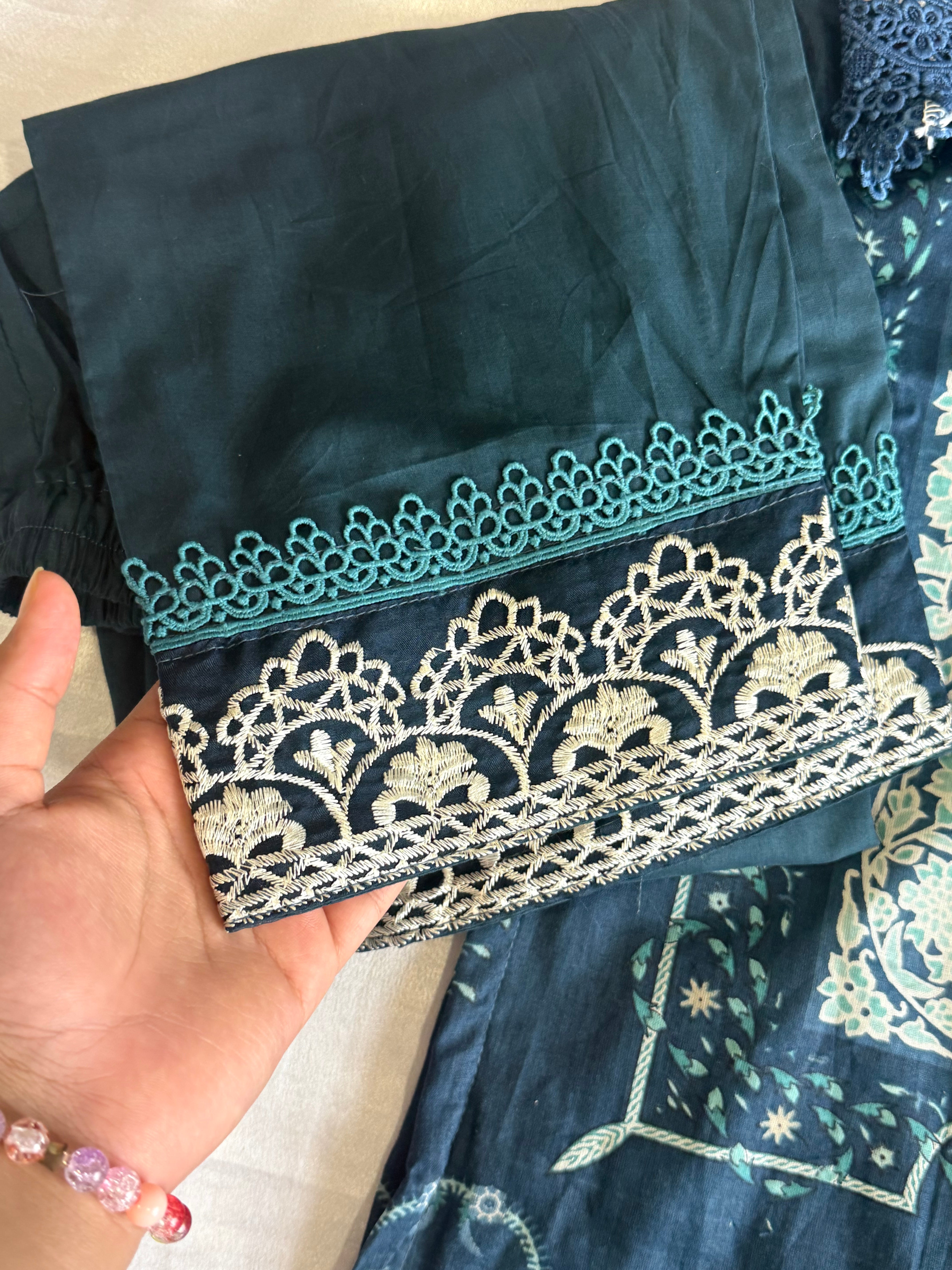 DARK BLUE PATCH READYMADE SUIT