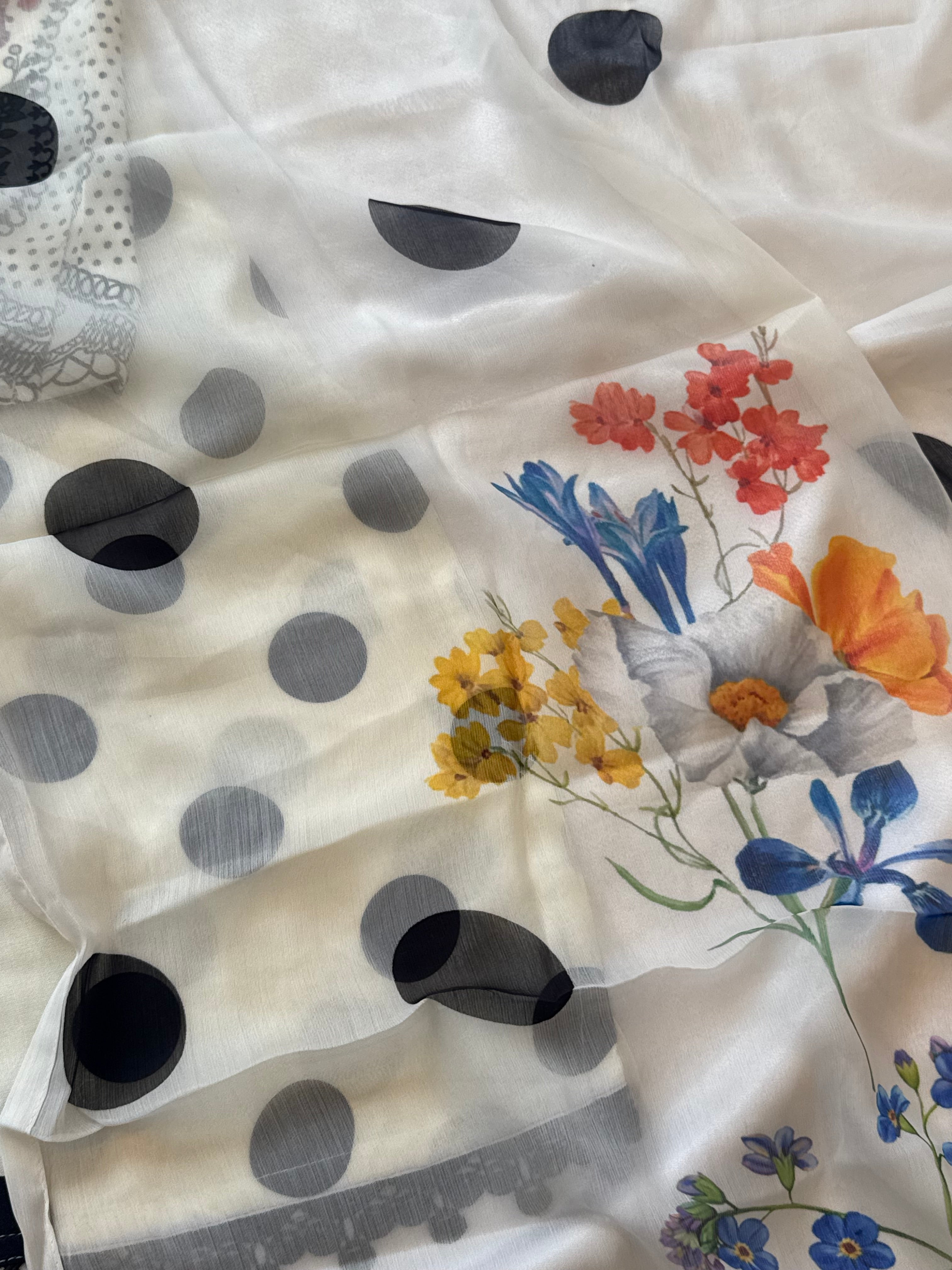 POLKA DOT RAYON SUIT