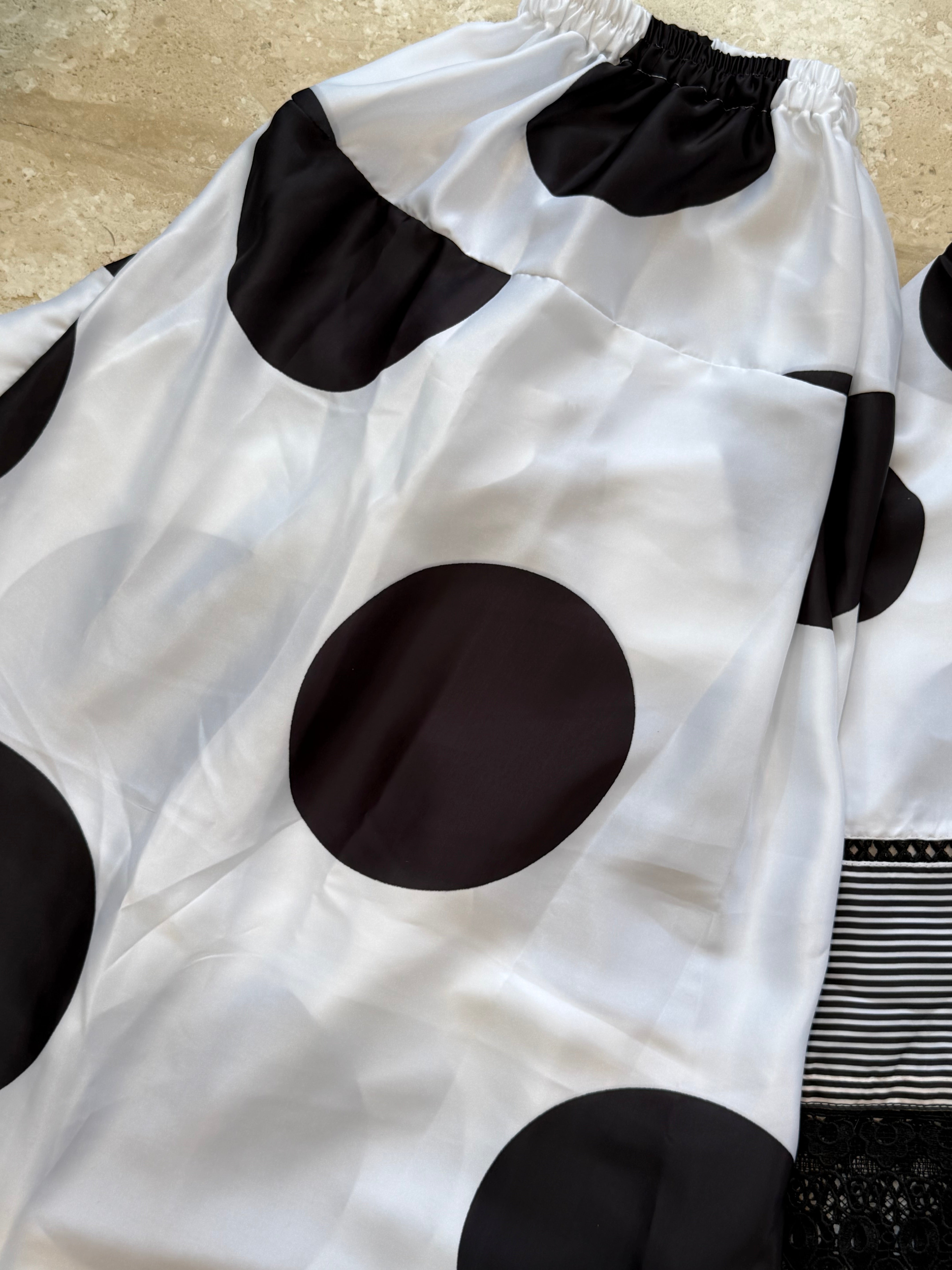 POLKA SATIN FARSHI SHALWAR SUIT