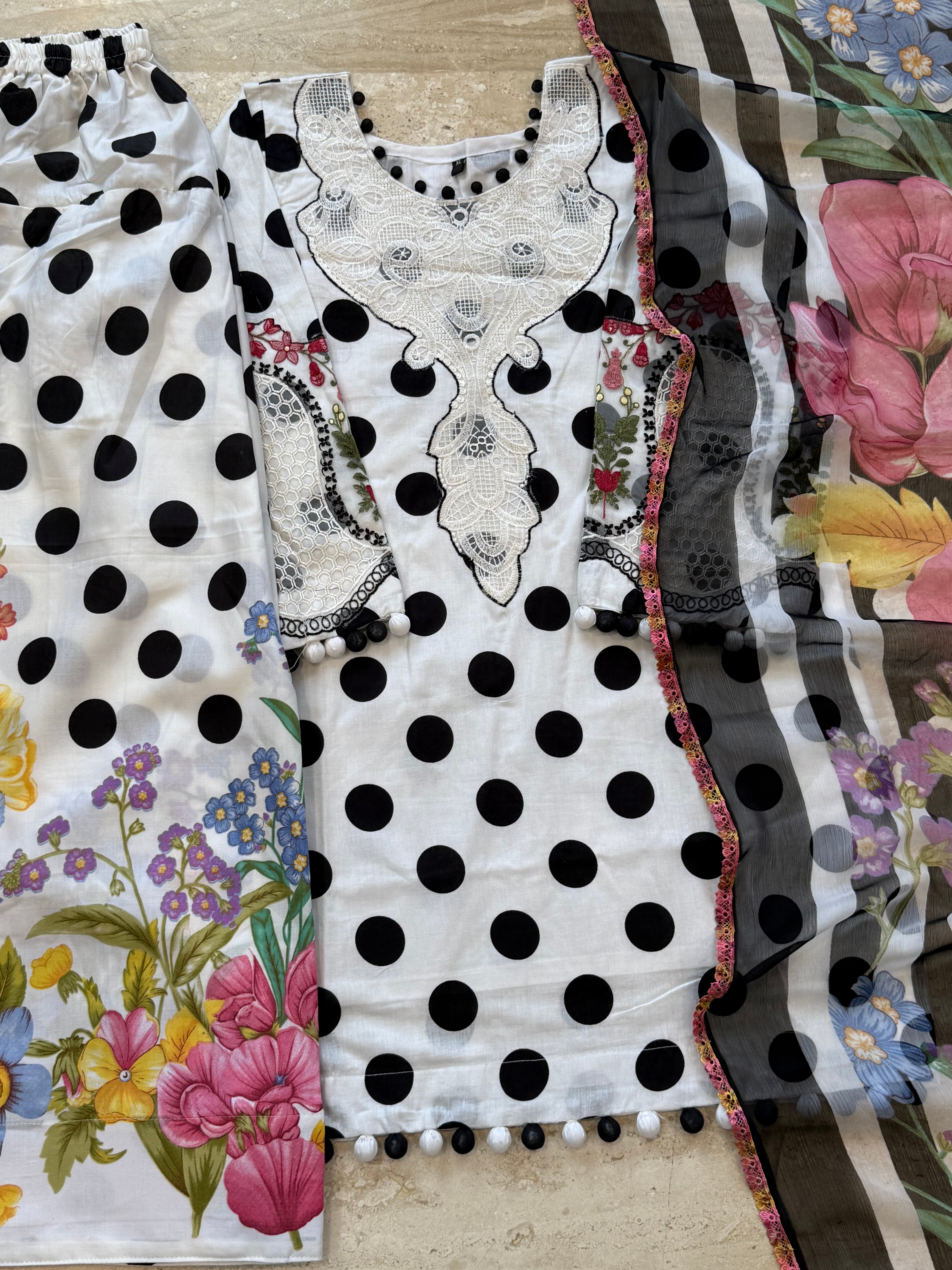 MARIA B PATCH FARSHI SHALWAR SUIT