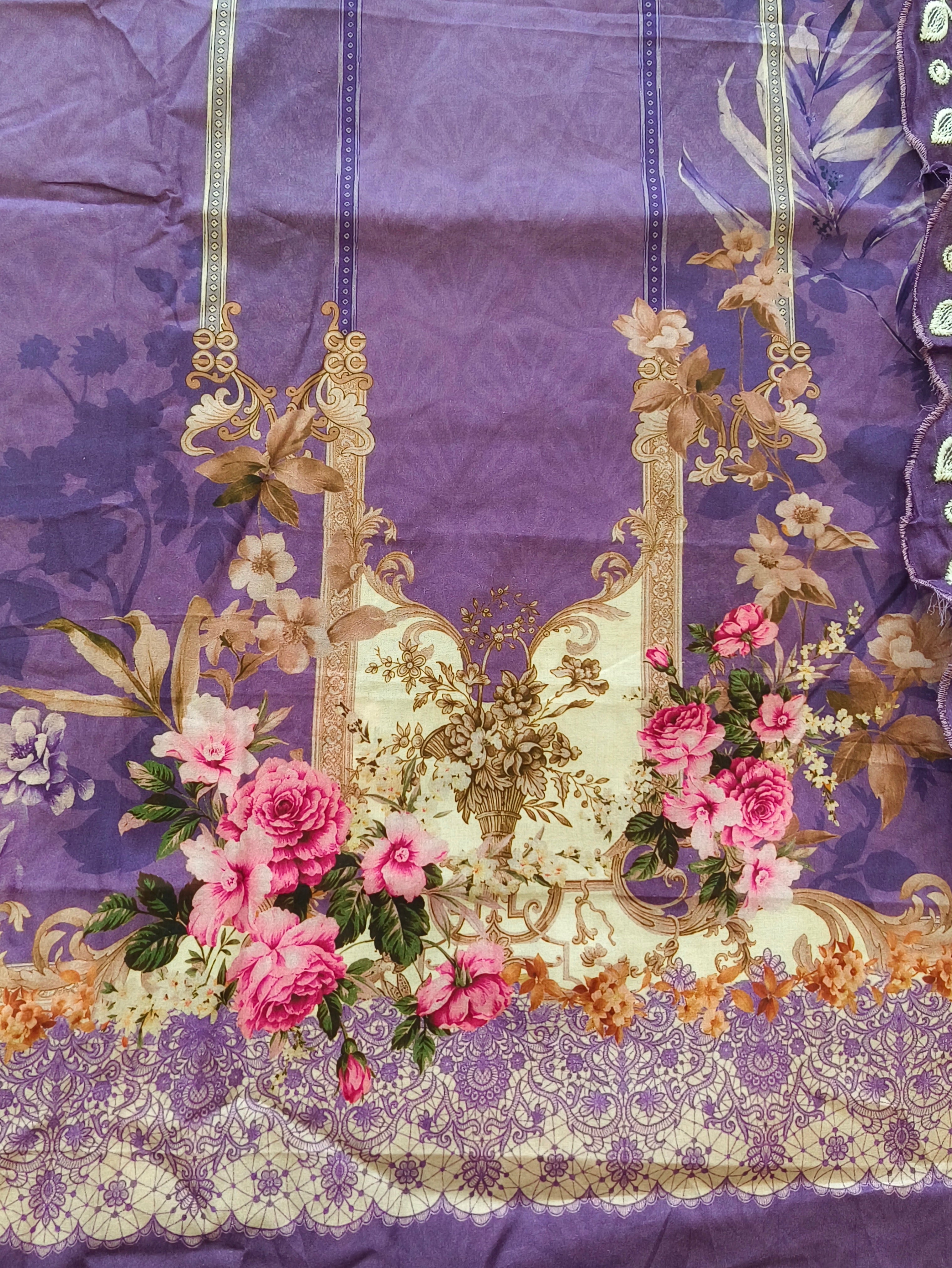 BINSAEED LAWN EMBROIDERY SUIT 4