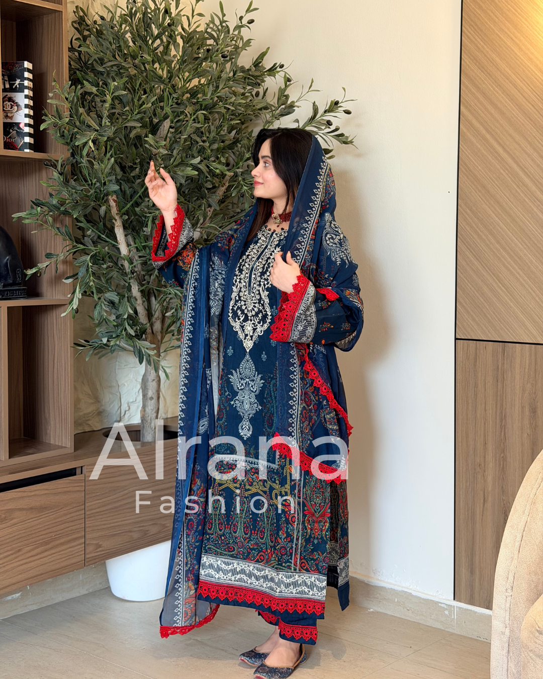 HARSHA BLUE READYMADE SUIT Q