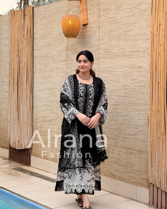 HARSHA BLACK READYMADE SUIT Q