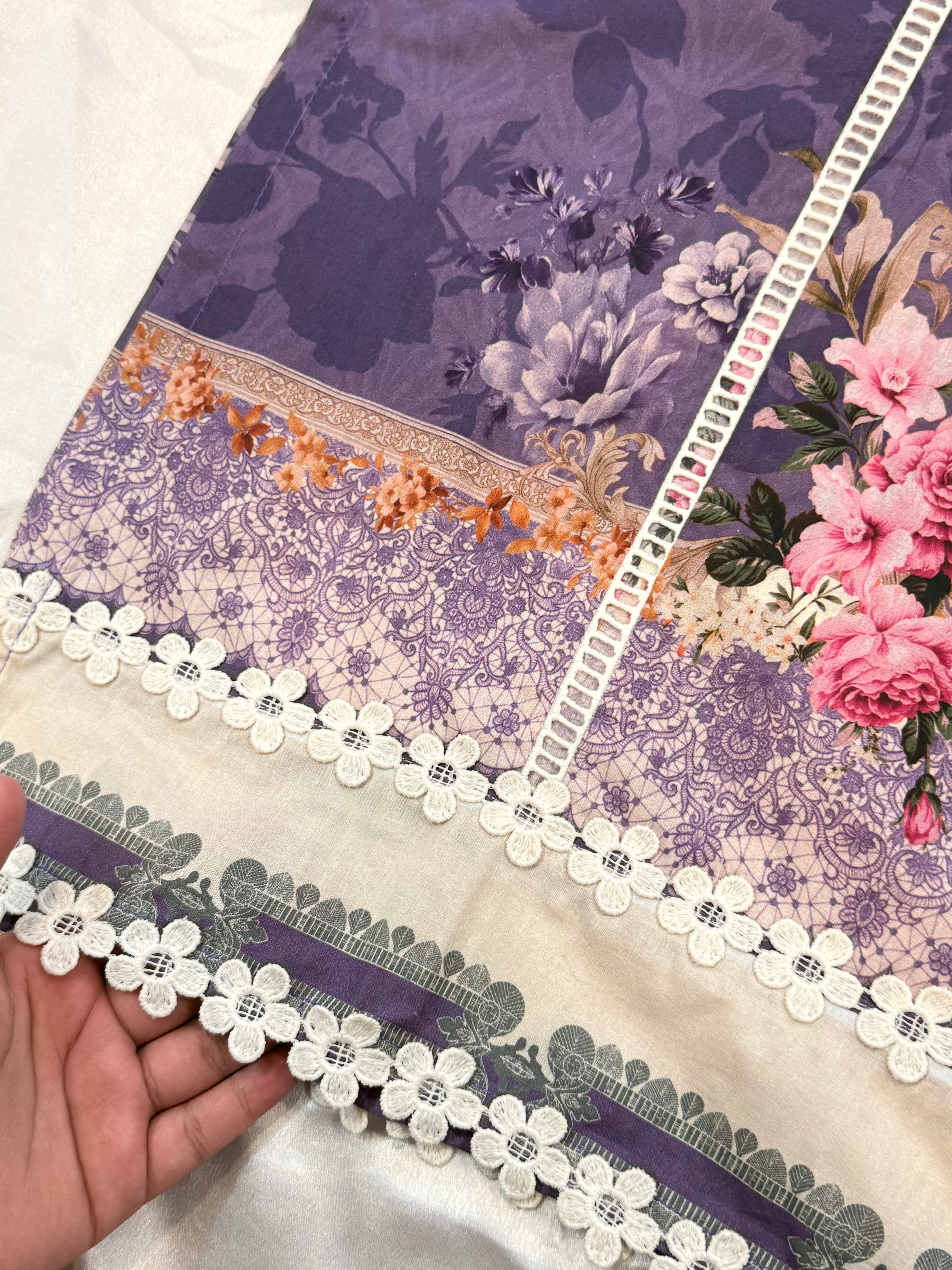 BINSAEED LAWN EMBROIDERY READYMADE SUIT 1