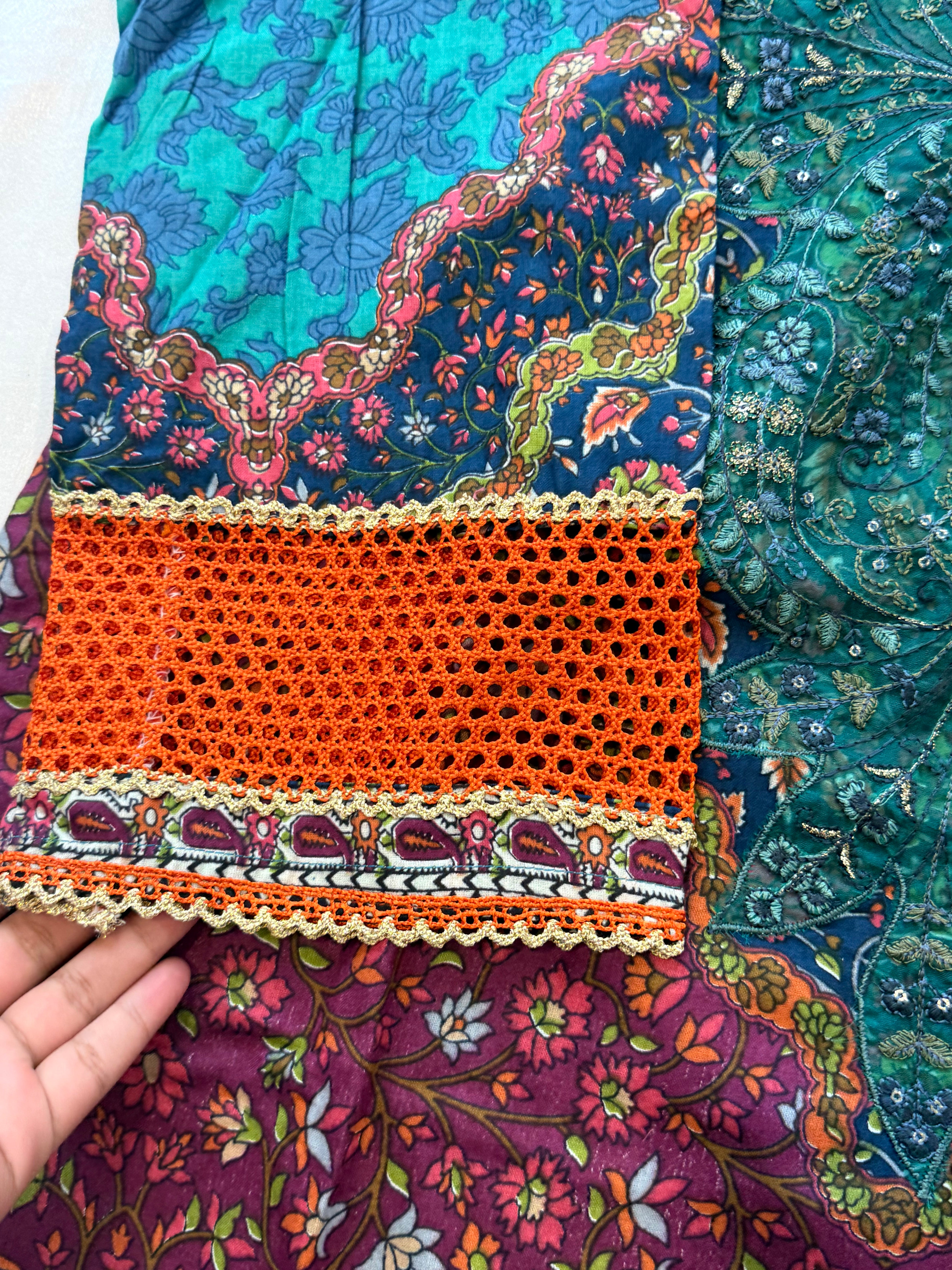 JAZMINE COTTON PATCH FARSHI SHALWAR SUIT