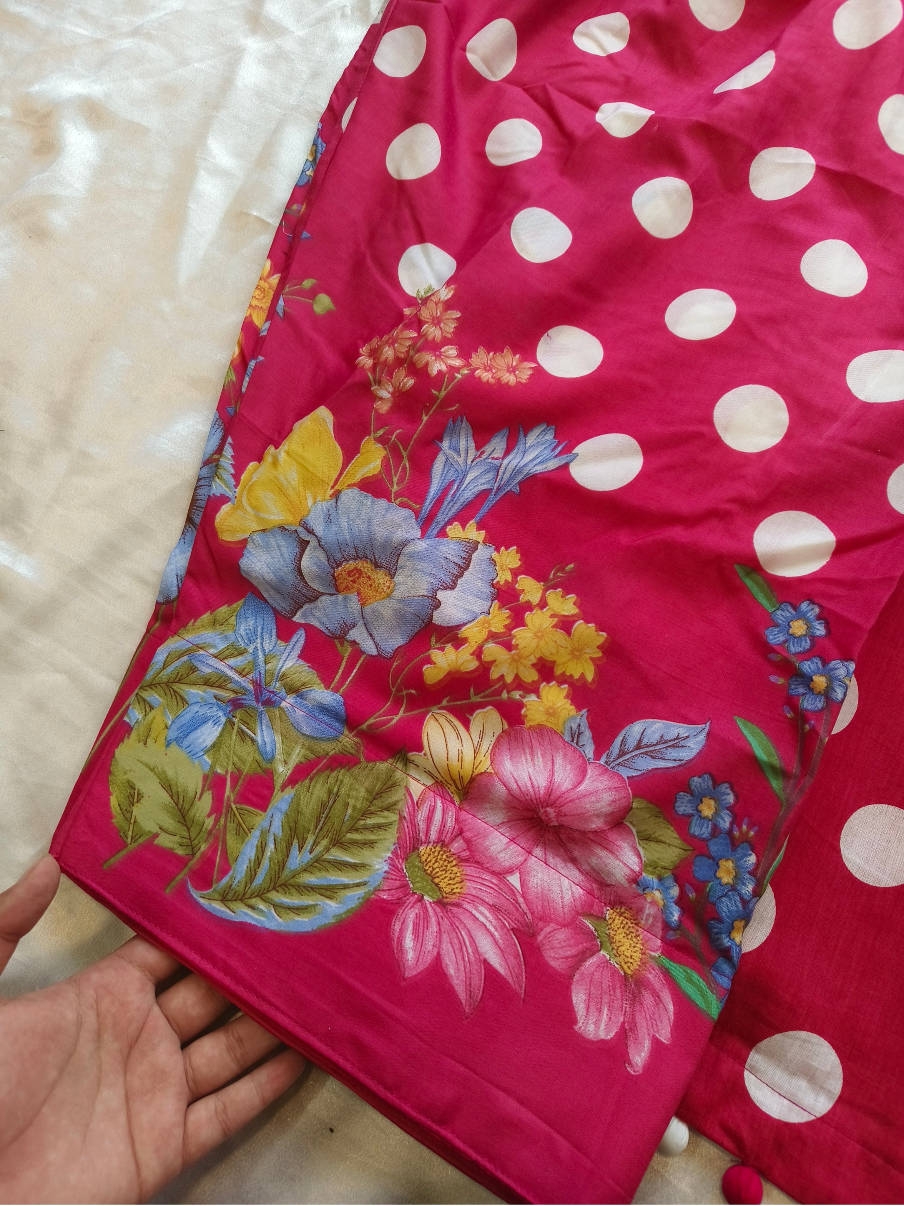 POLKA DOT PATCH FARSHI SHALWAR SUIT 5