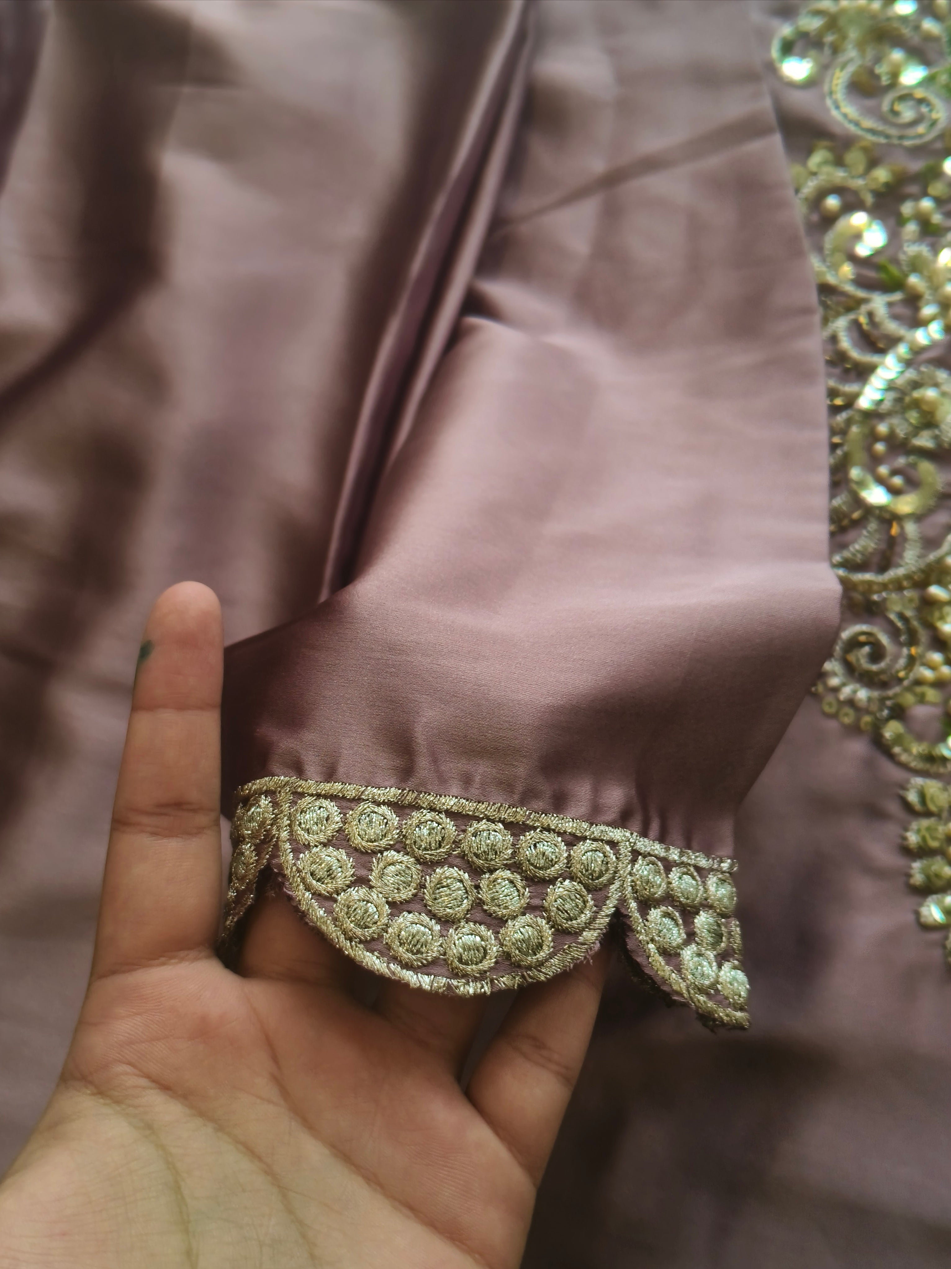SATIN FARSHI SHALWAR SUIT 1 Q