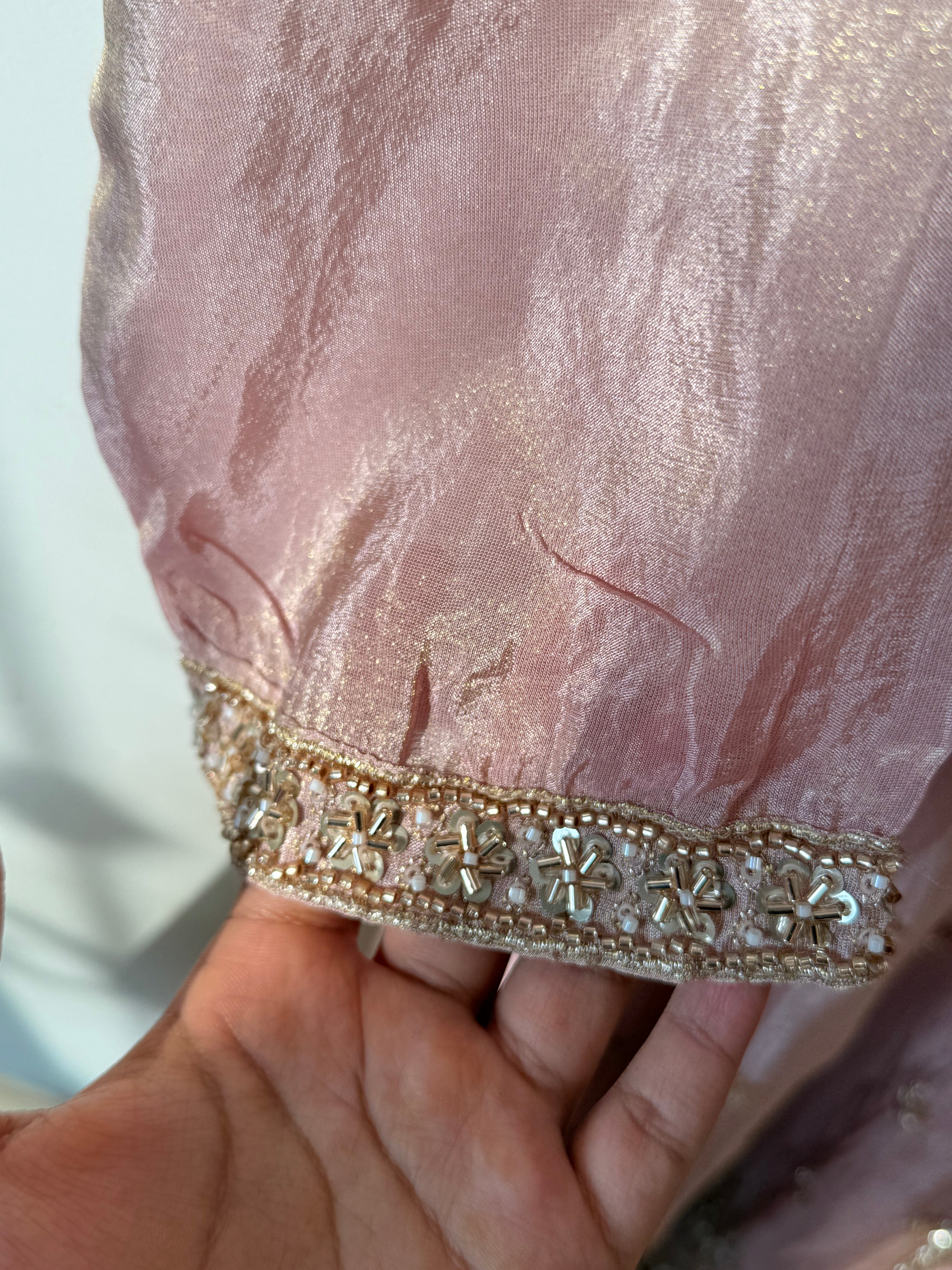 PARO PEACH HANDWORK FROCK 11 Q