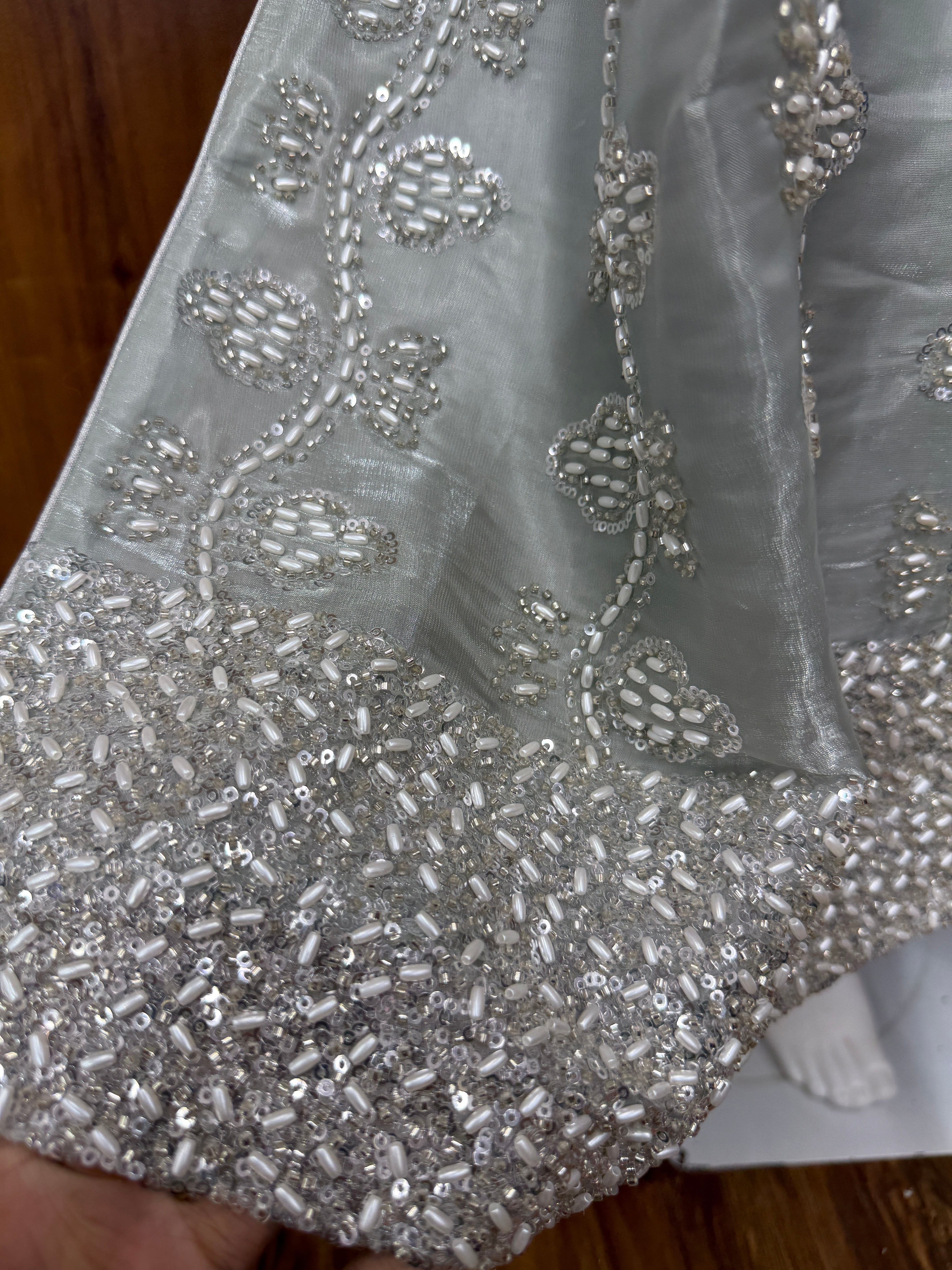 HANDWORK LONG KAFTAN SUIT 4 Q