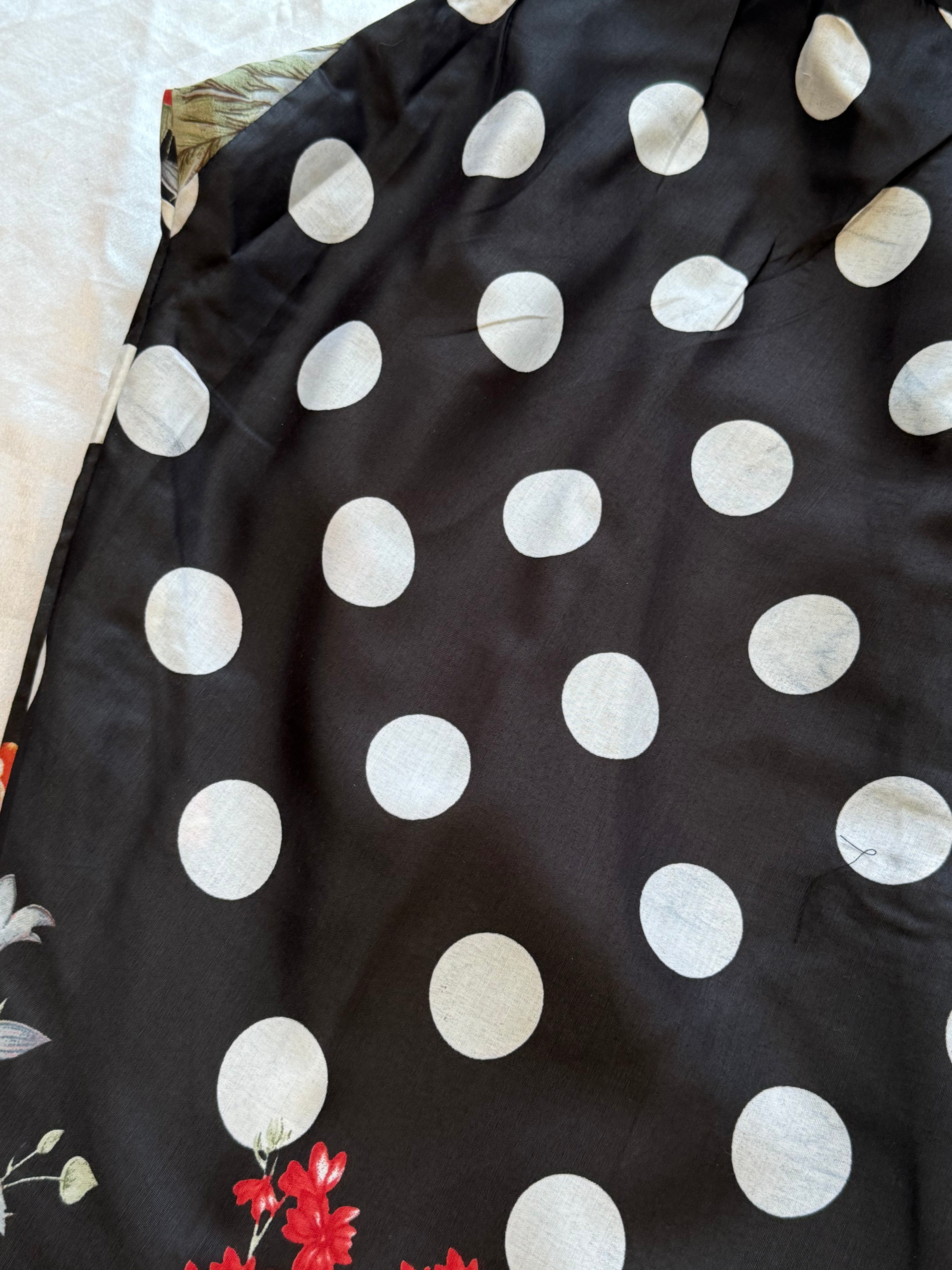 POLKA DOT PATCH FARSHI SHALWAR SUIT 2