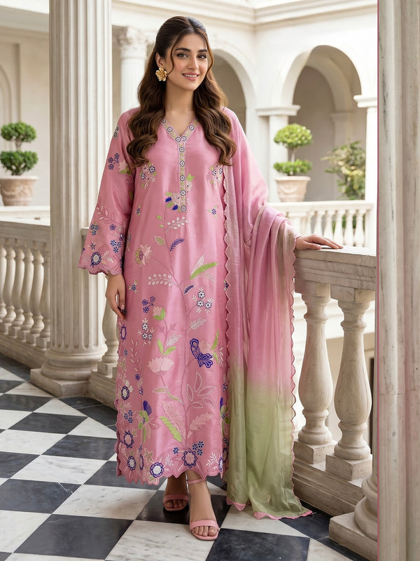 ORGANZA LONG KAFTAN SUIT 3 Q