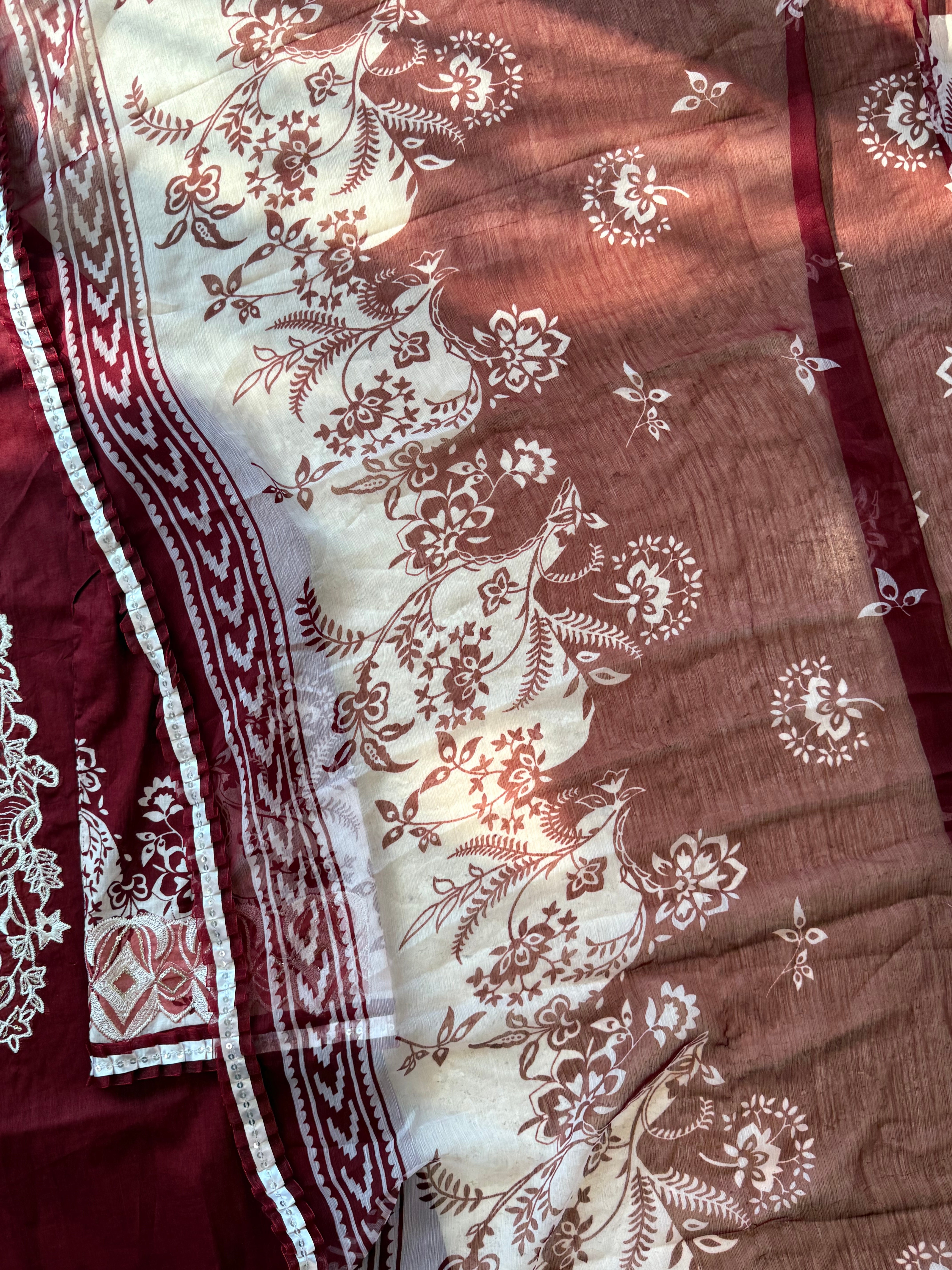 HARSHA RED READYMADE SUIT