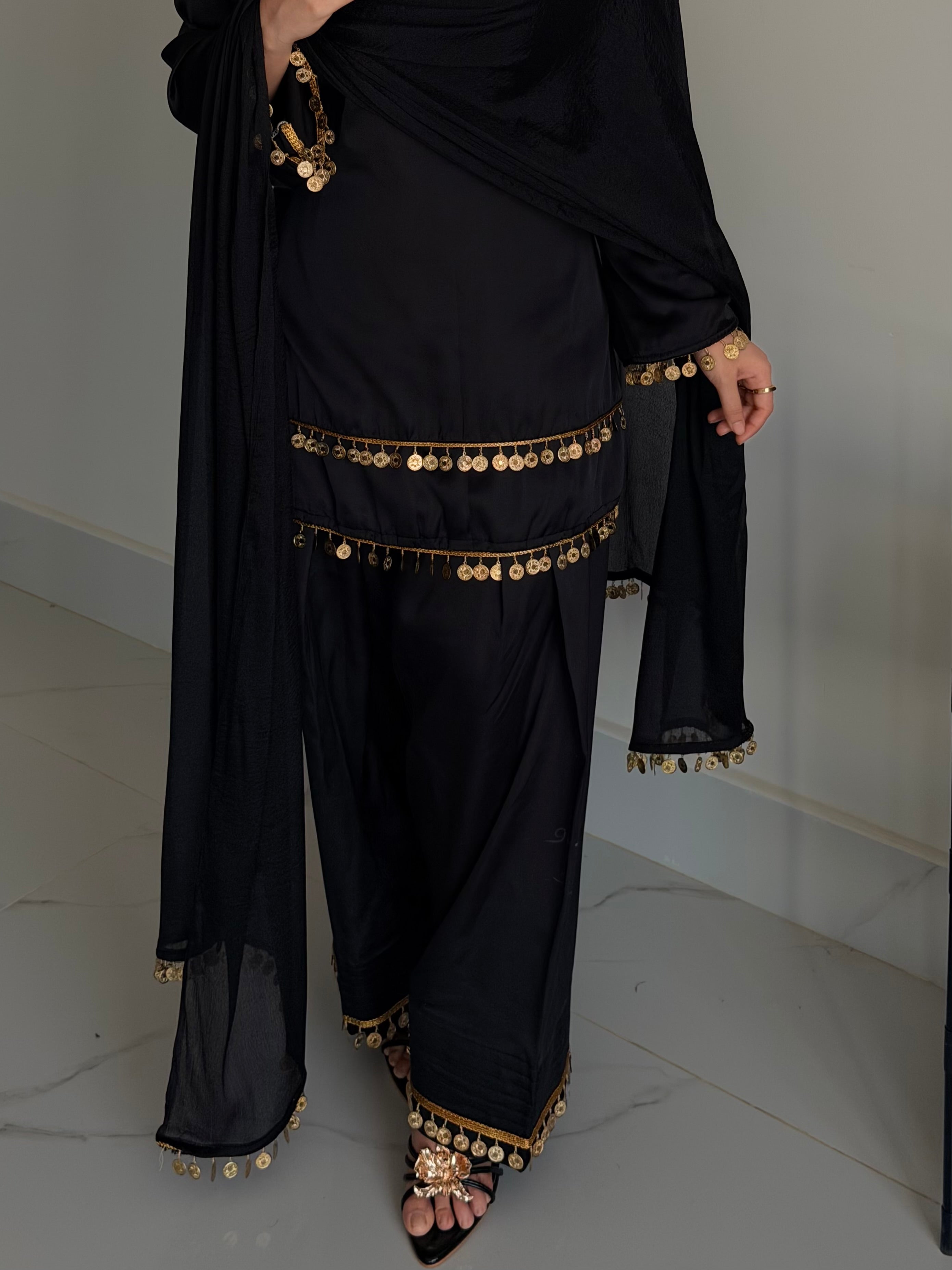 COIN SATIN FARSHI SHALWAR SUIT