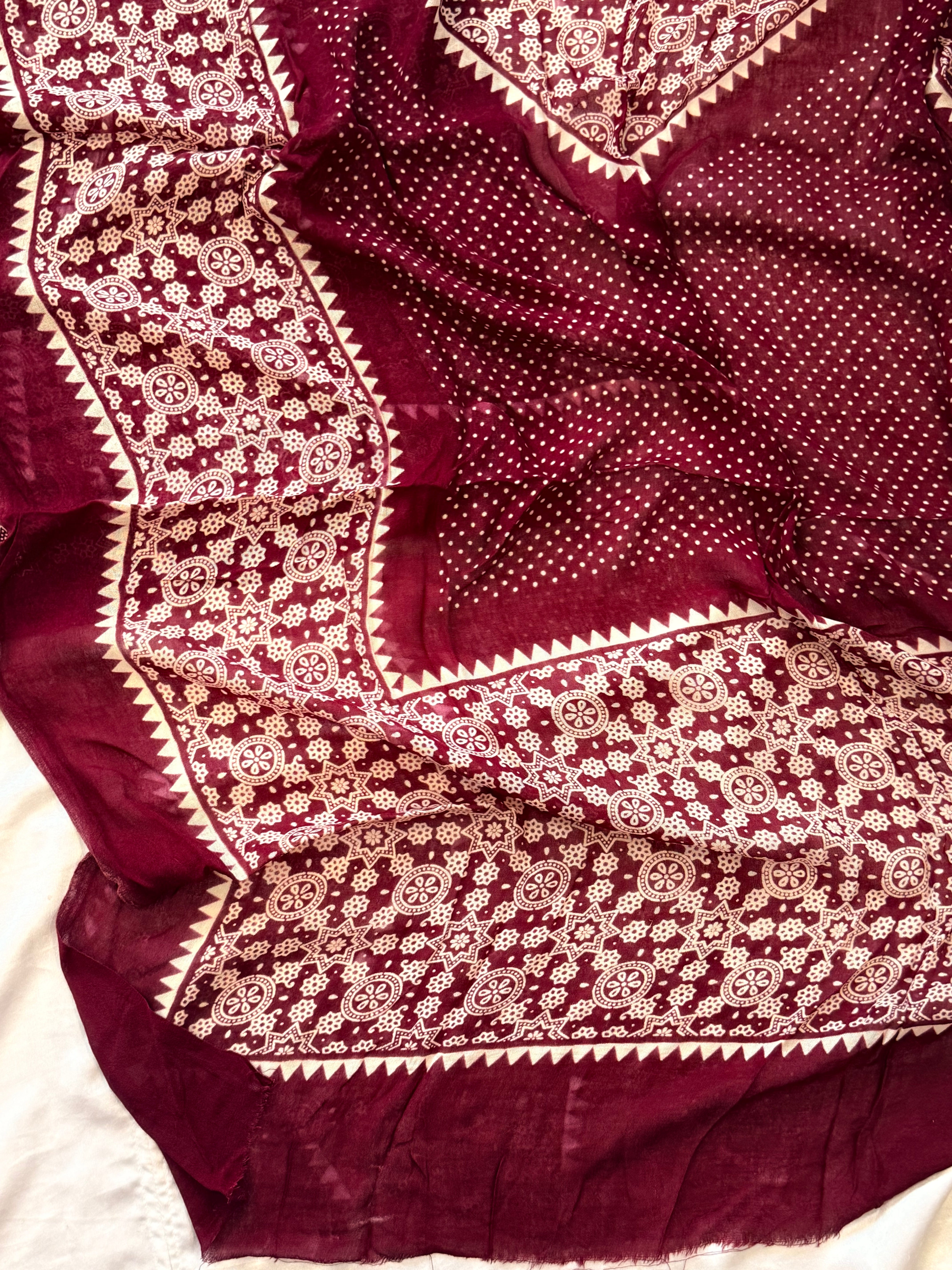 AJRAK COTTON PRINTED SUIT 2
