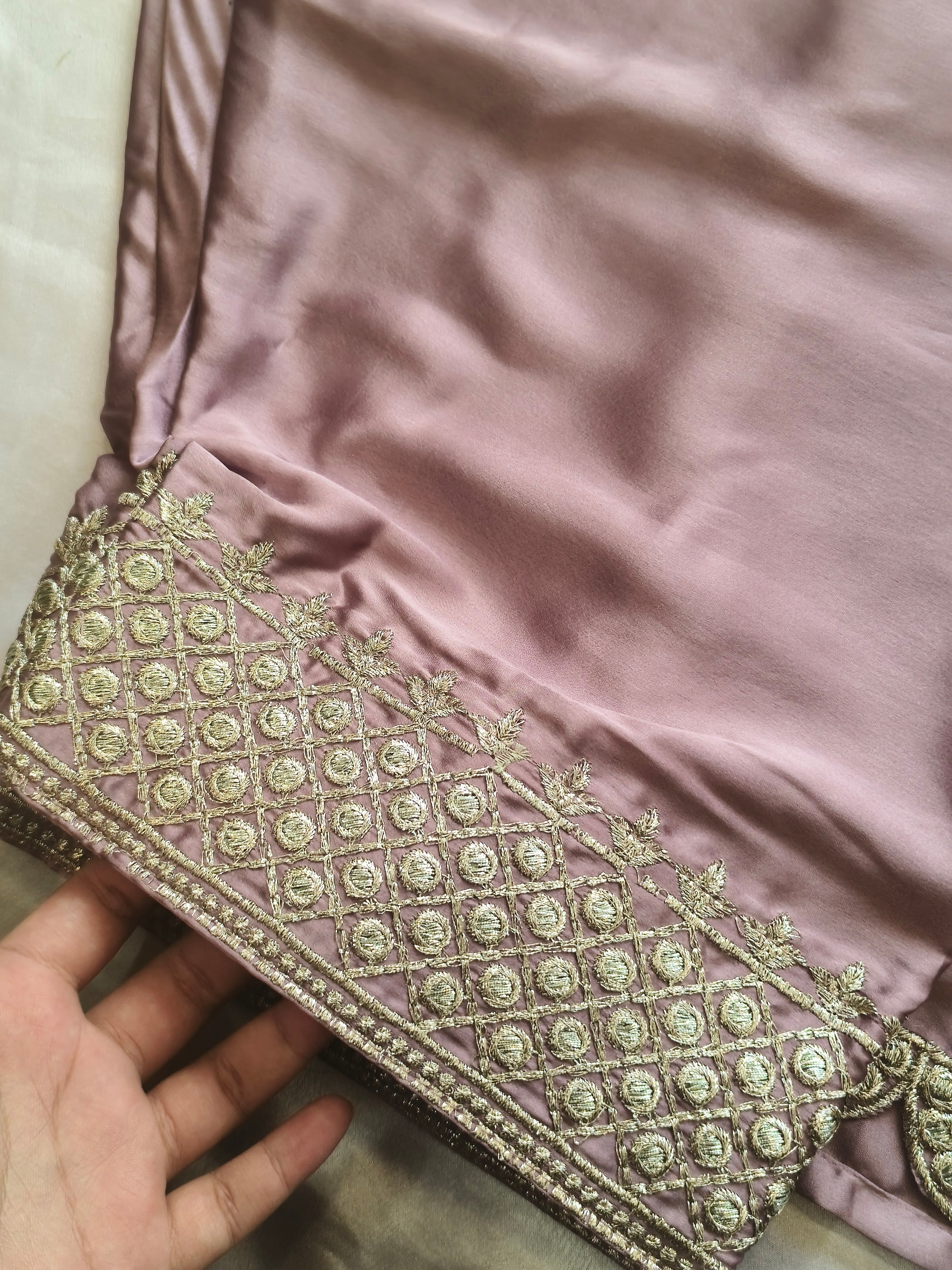 SATIN FARSHI SHALWAR SUIT 1 Q