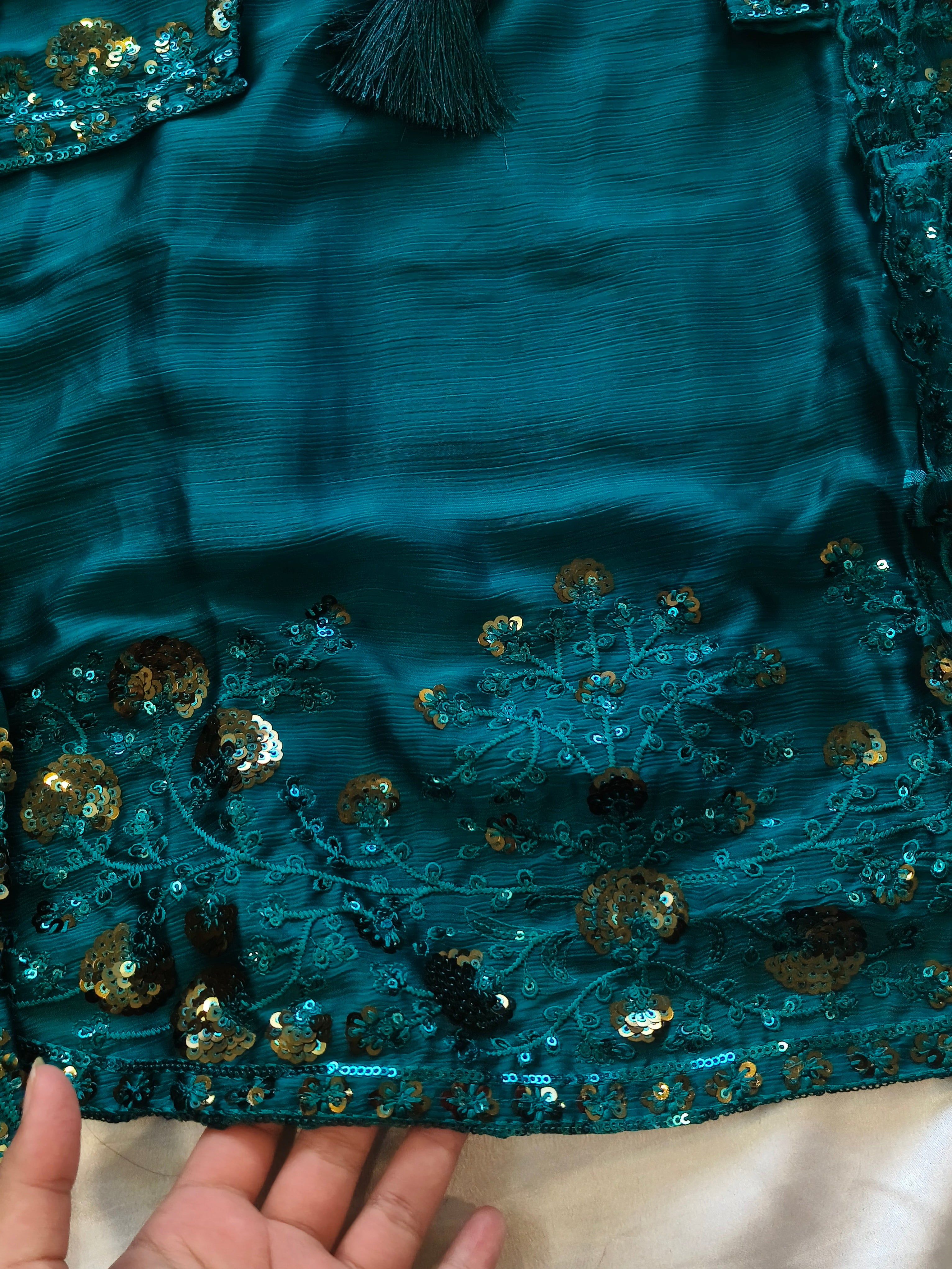 CHIFFON FARSHI SHALWAR SUIT 4