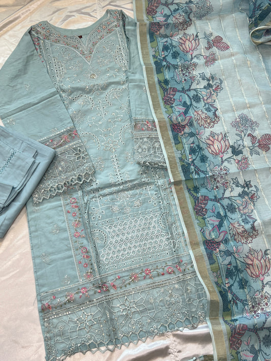 RAHI PURE COTTON EMBROIDERY SUIT 20