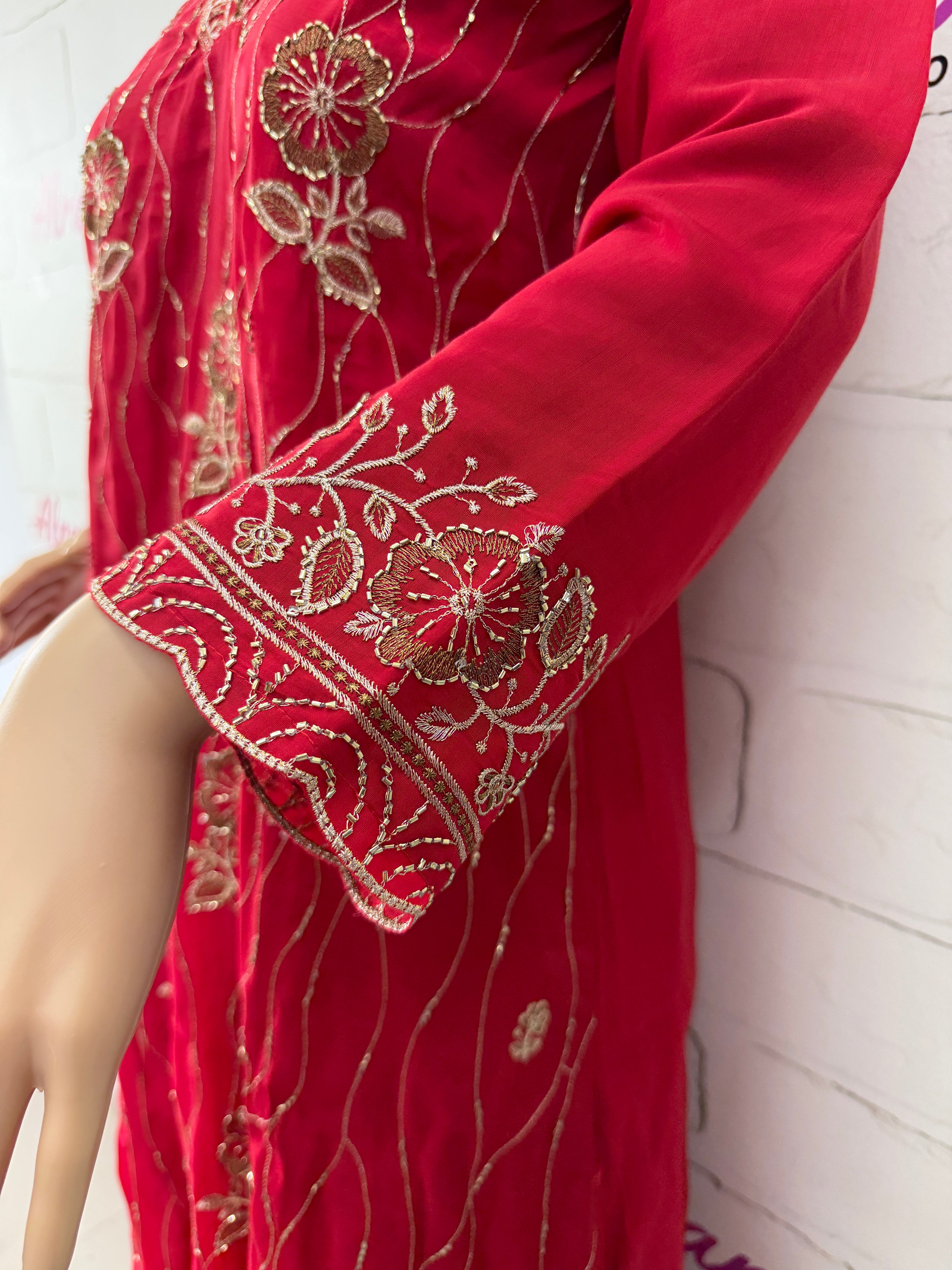 MUL CHANDERI HANDWORK SUIT 8