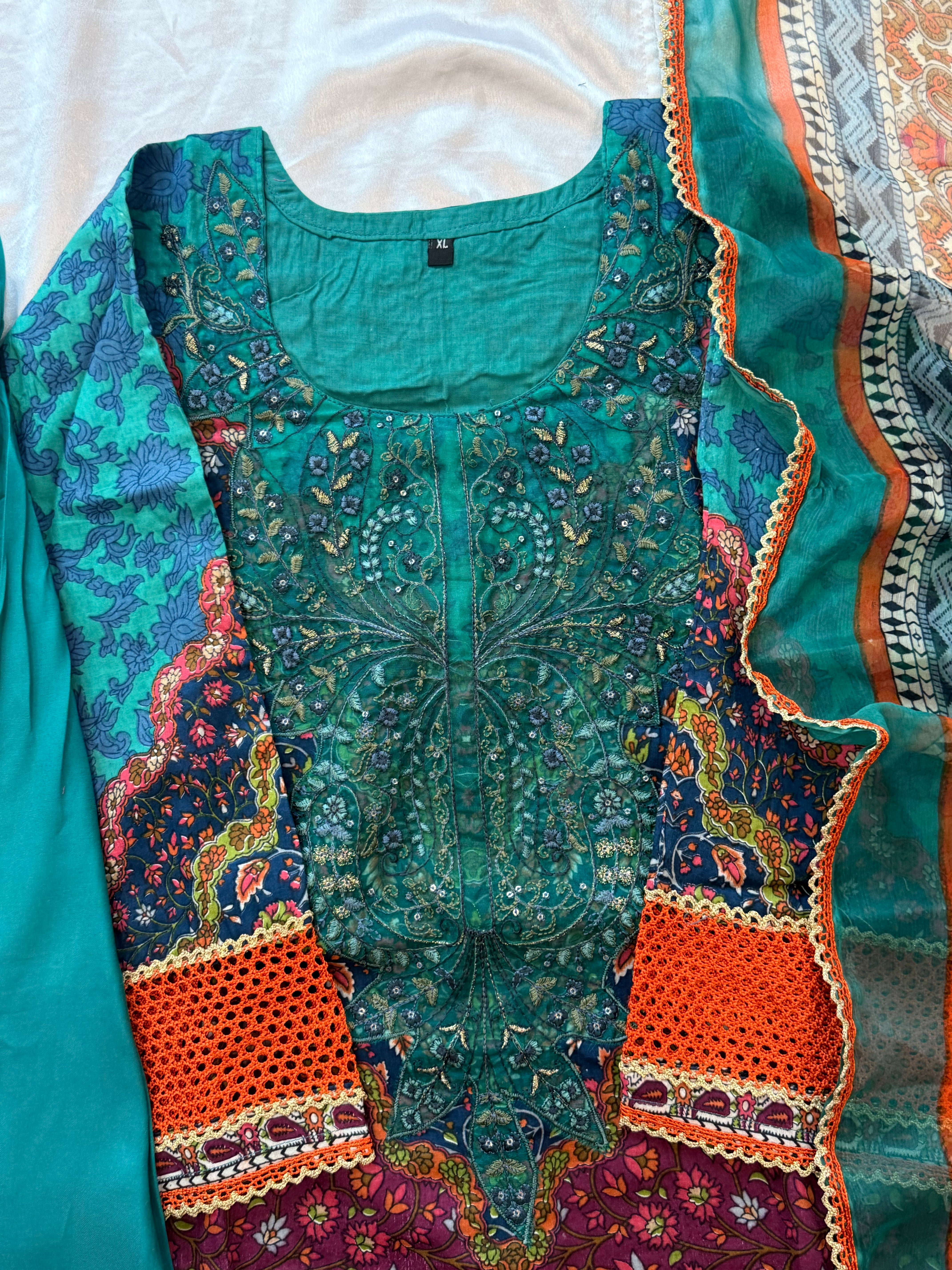 JAZMINE COTTON PATCH FARSHI SHALWAR SUIT