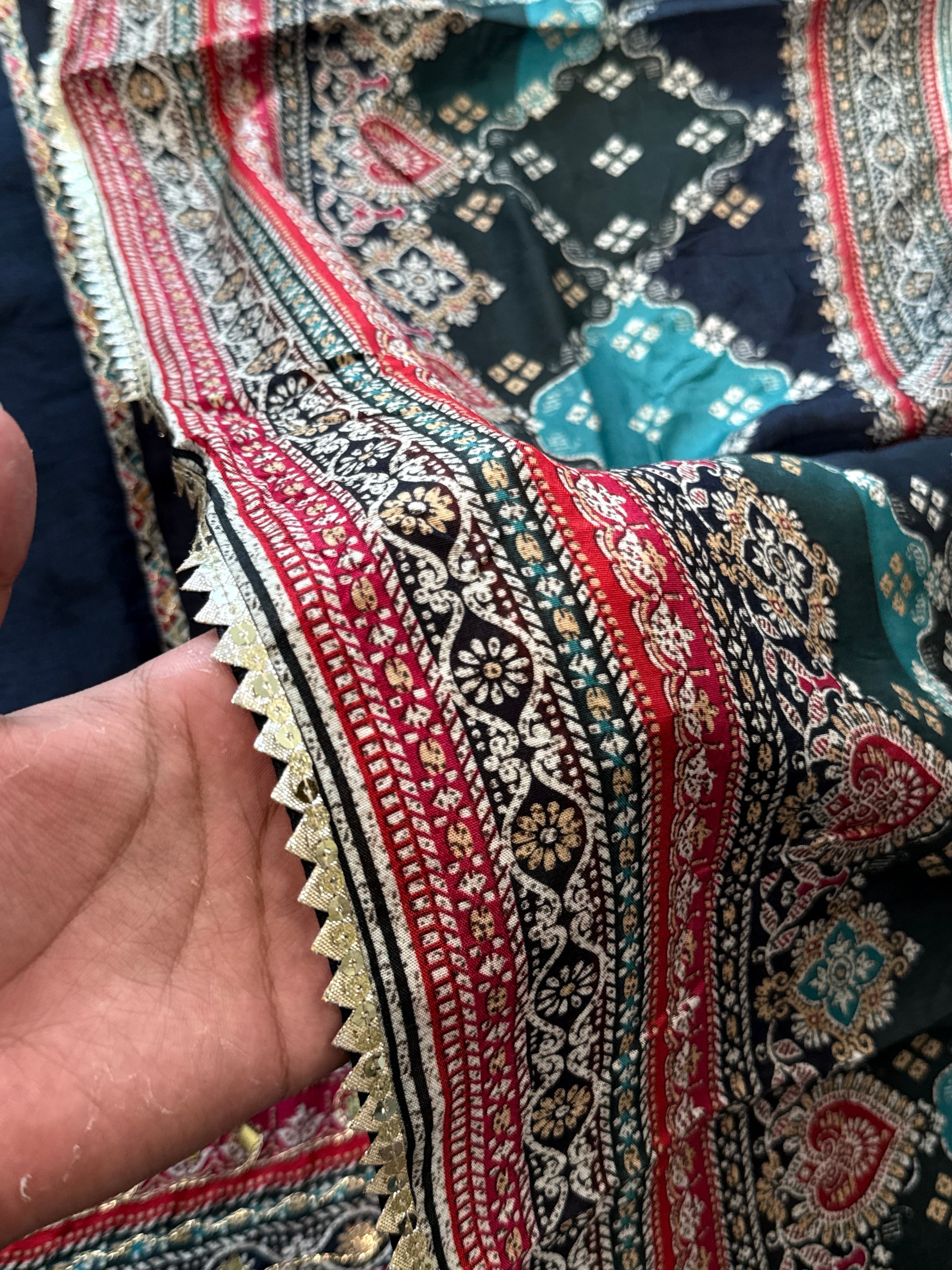 RAHI MUSLIN READYMADE SUIT 1