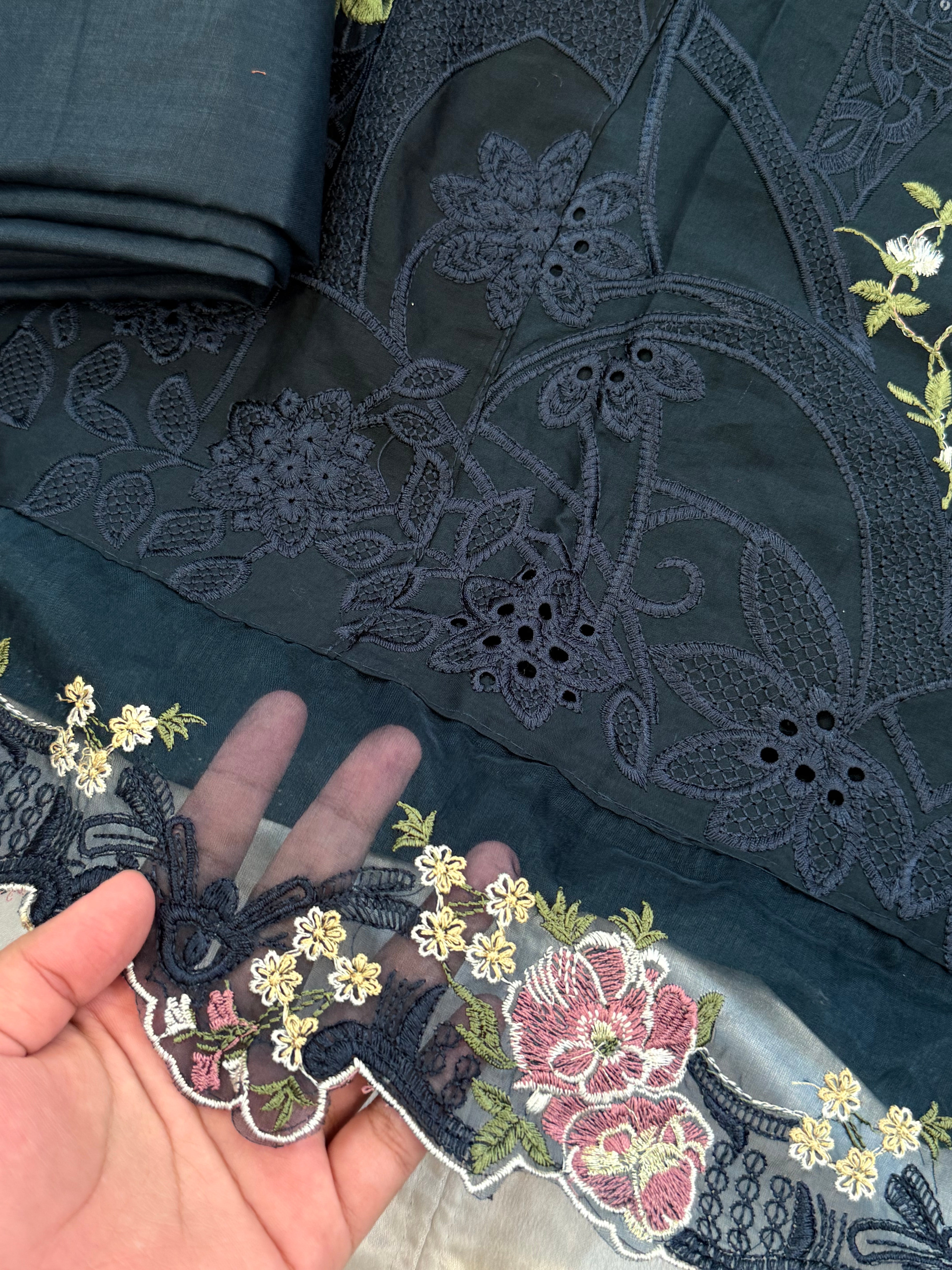 YUMNA COTTON EMBROIDERY SUIT 2 Q
