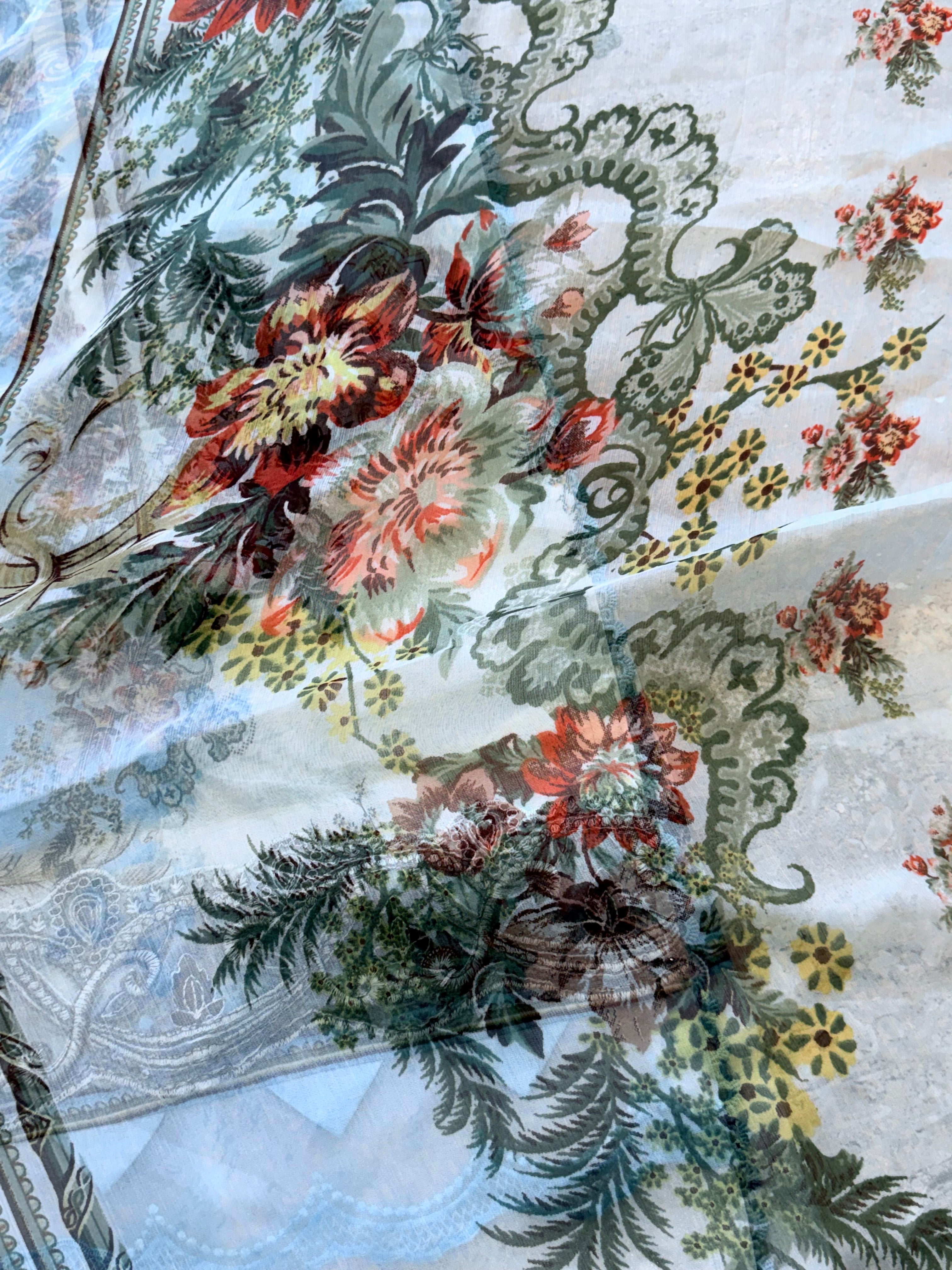 SKY BLUE PATCH READYMADE SUIT