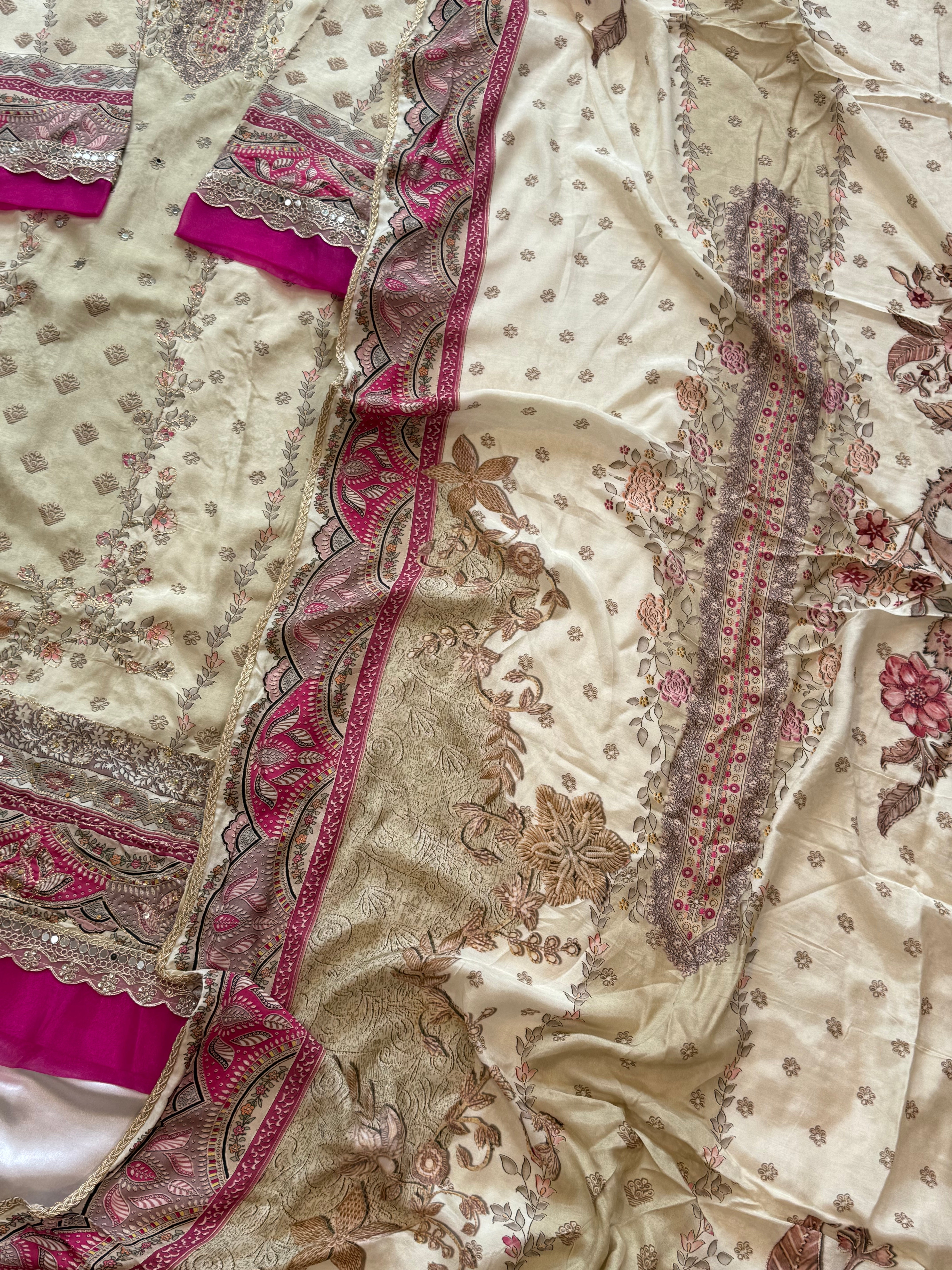 RAHI MUSLIN READYMADE SUIT 7