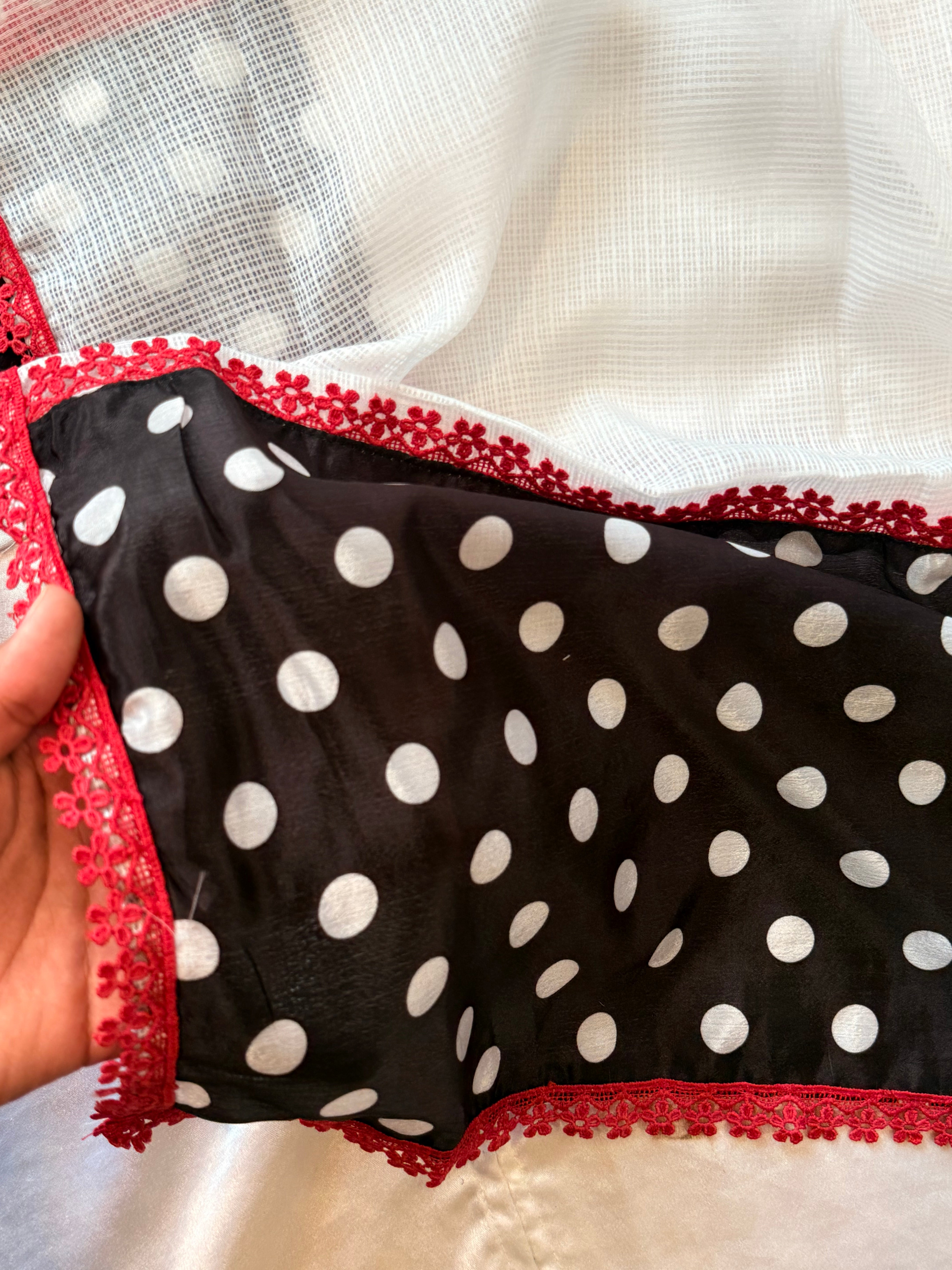 POLKA DOT RAYON FARSHI SHALWAR SUIT 2