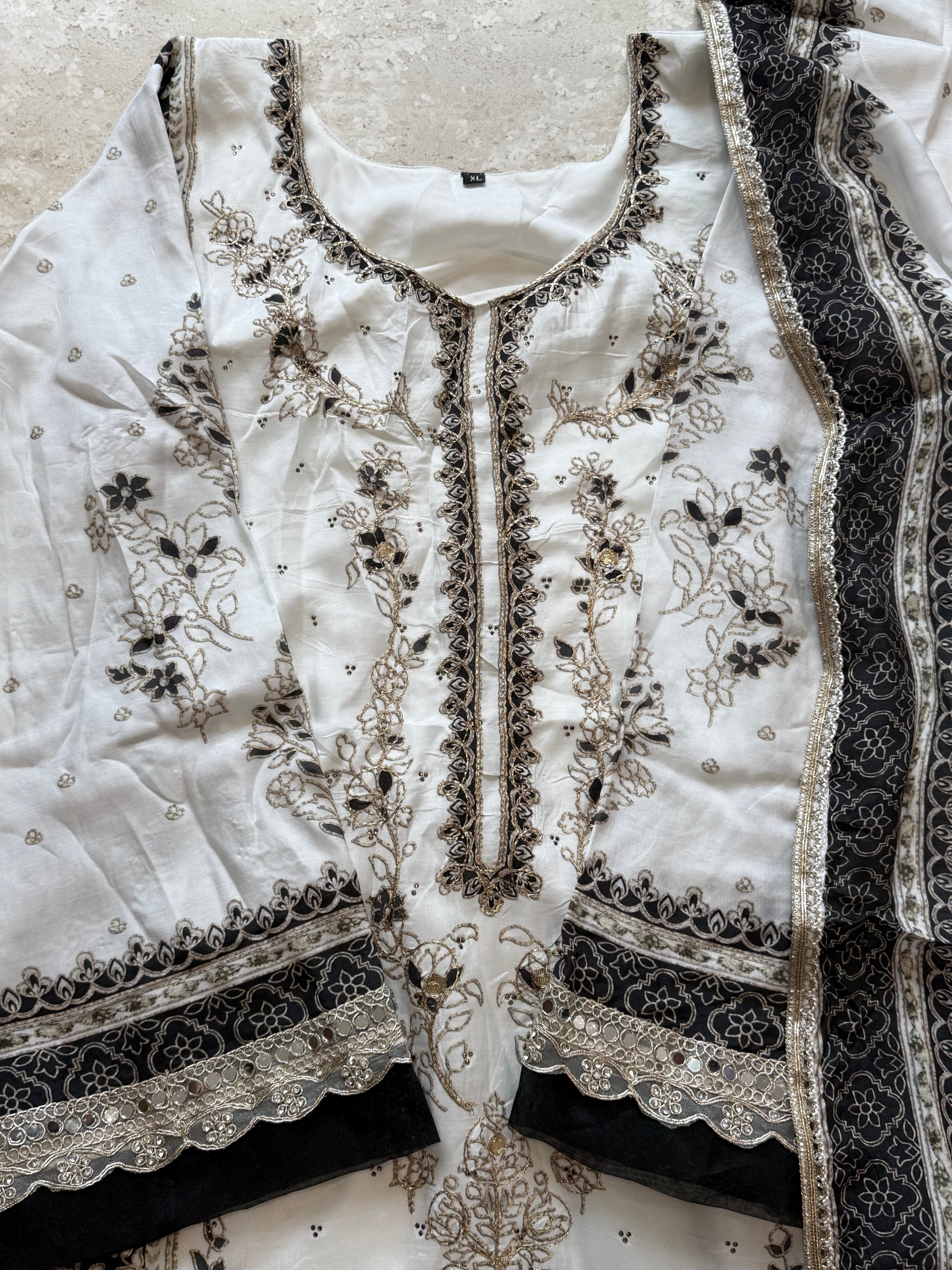 MUSLIN EMBROIDERY READYMADE SUIT