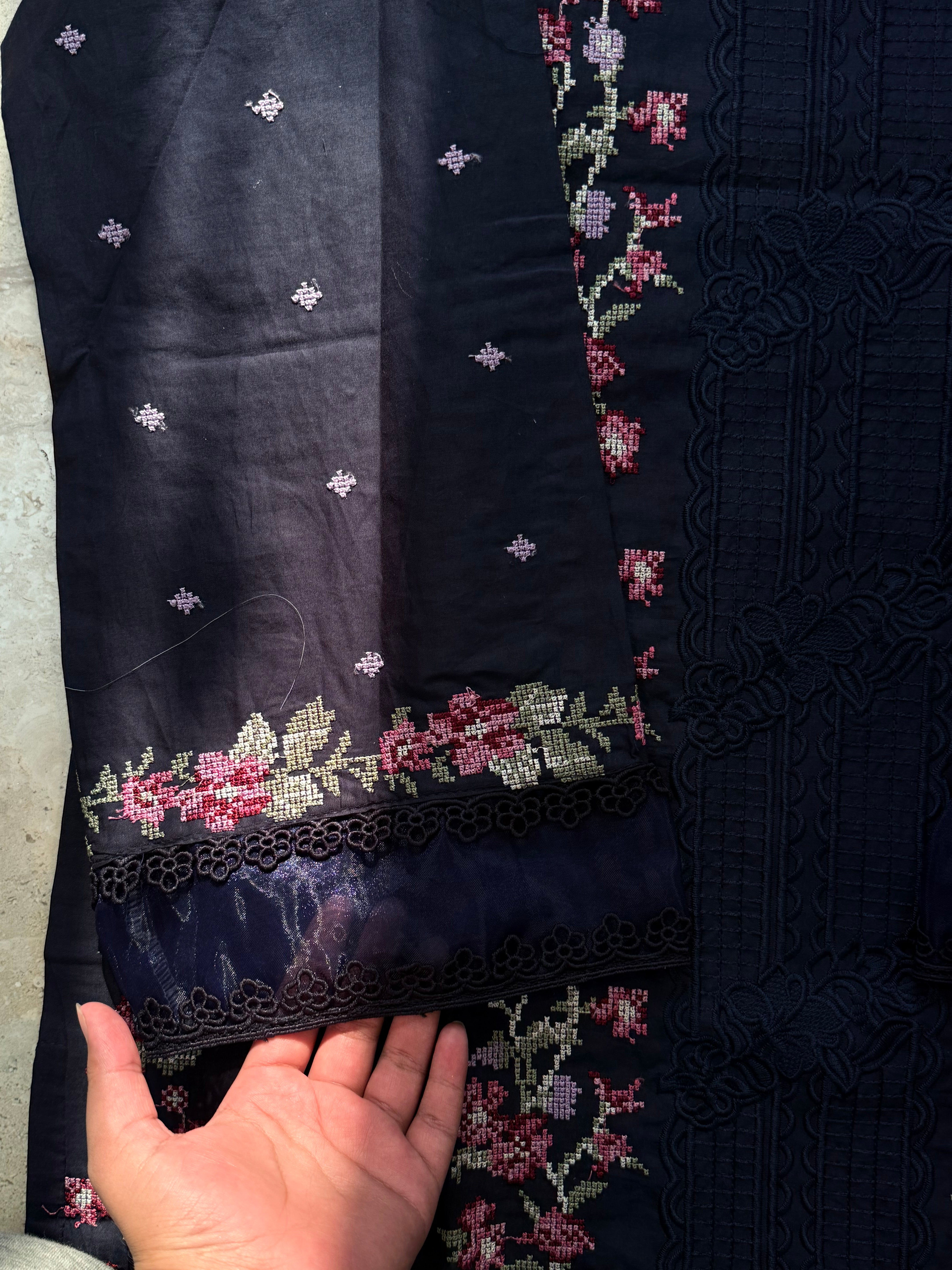 HANIA BLUE READYMADE SUIT Q