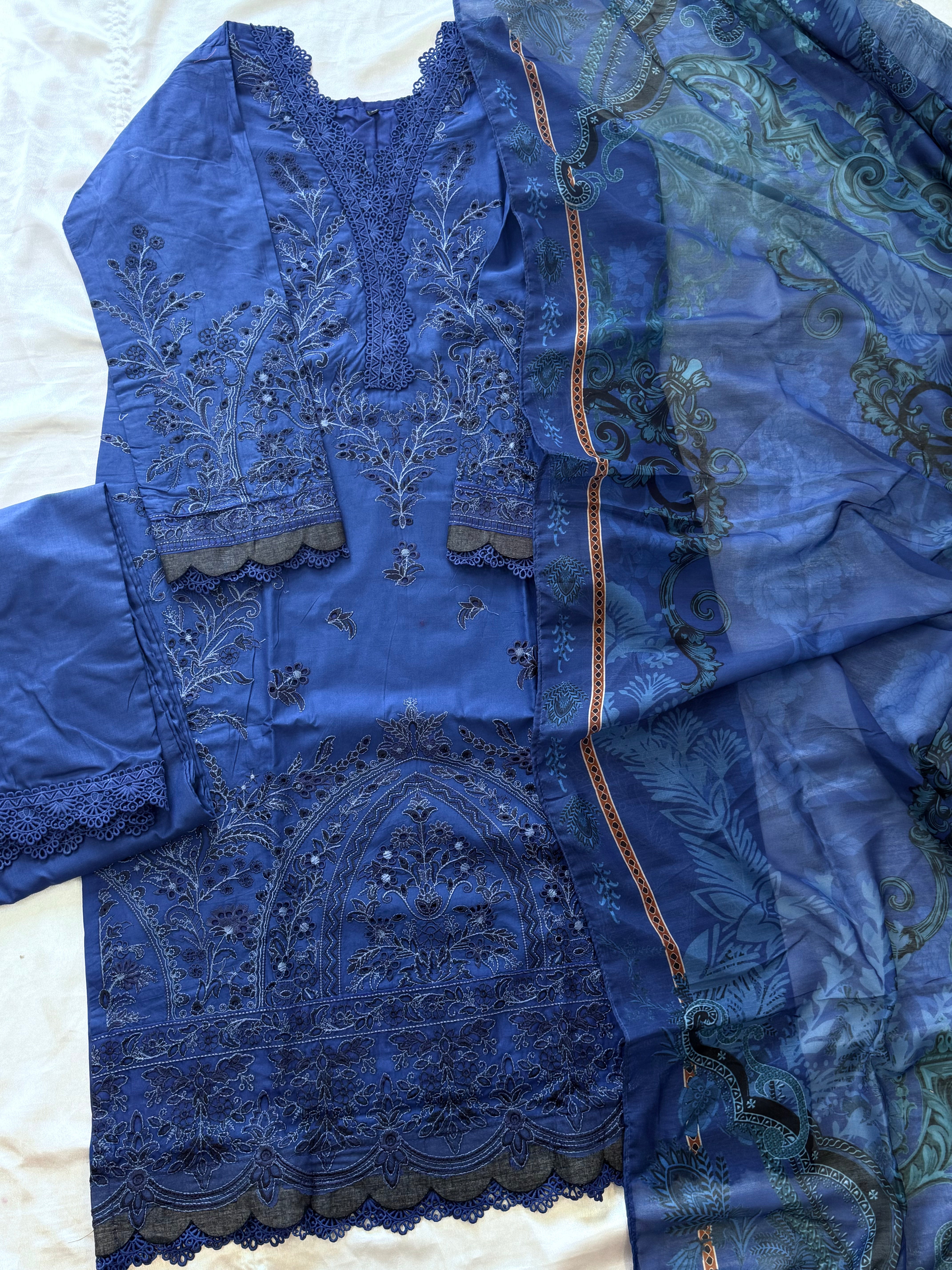 HANIA BLUE READYMADE SUIT