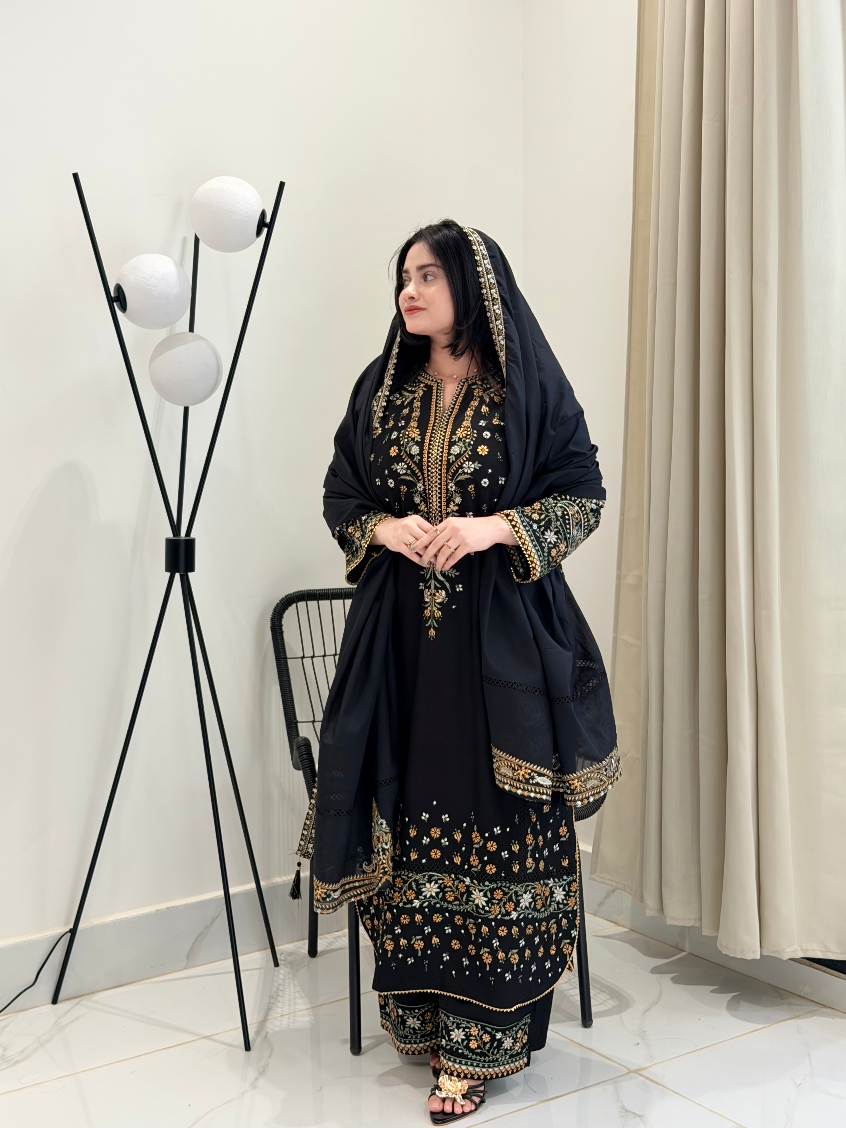 JUGNU LAWN EMBROIDERY SUIT R