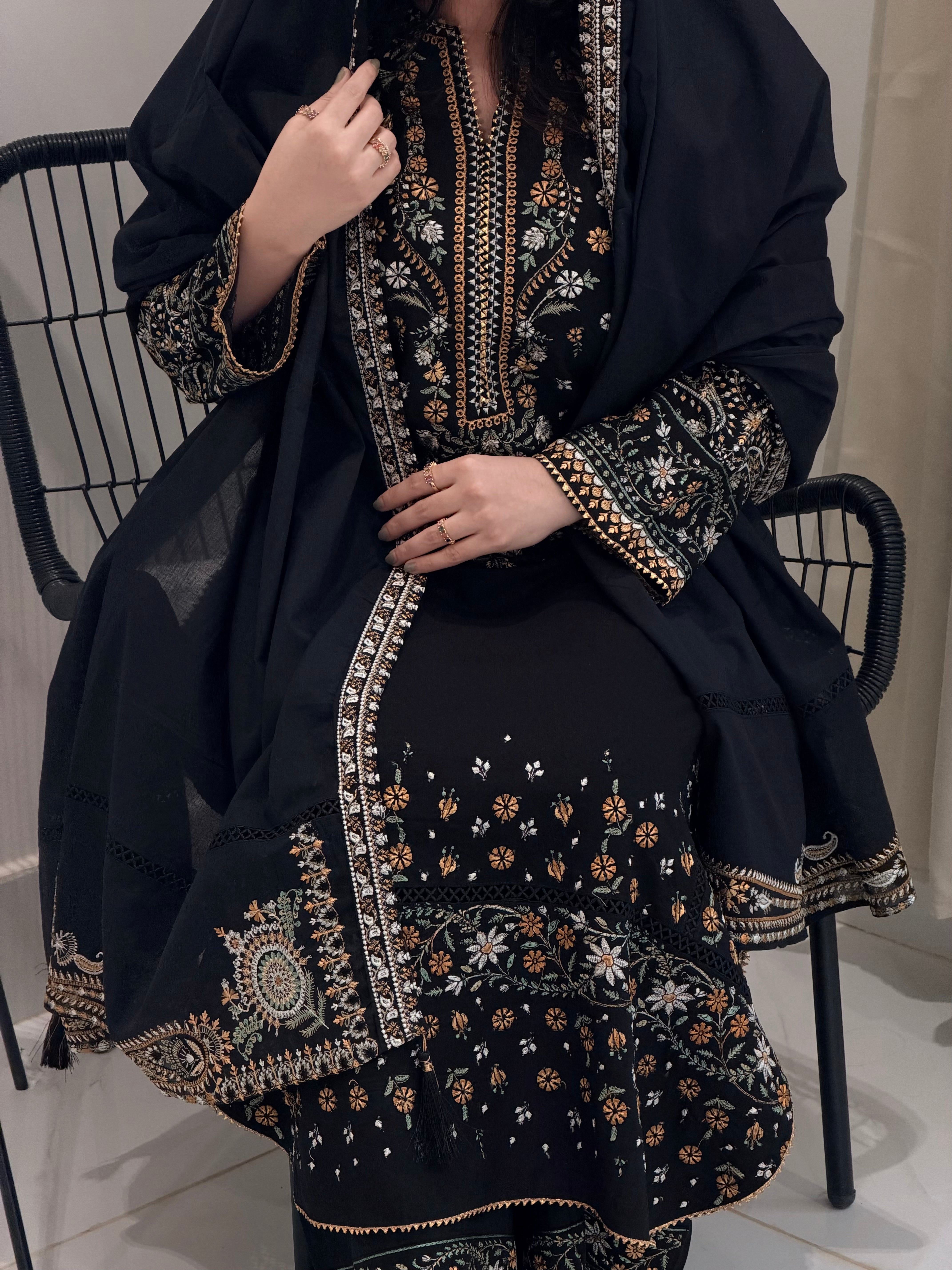 JUGNU LAWN EMBROIDERY SUIT R