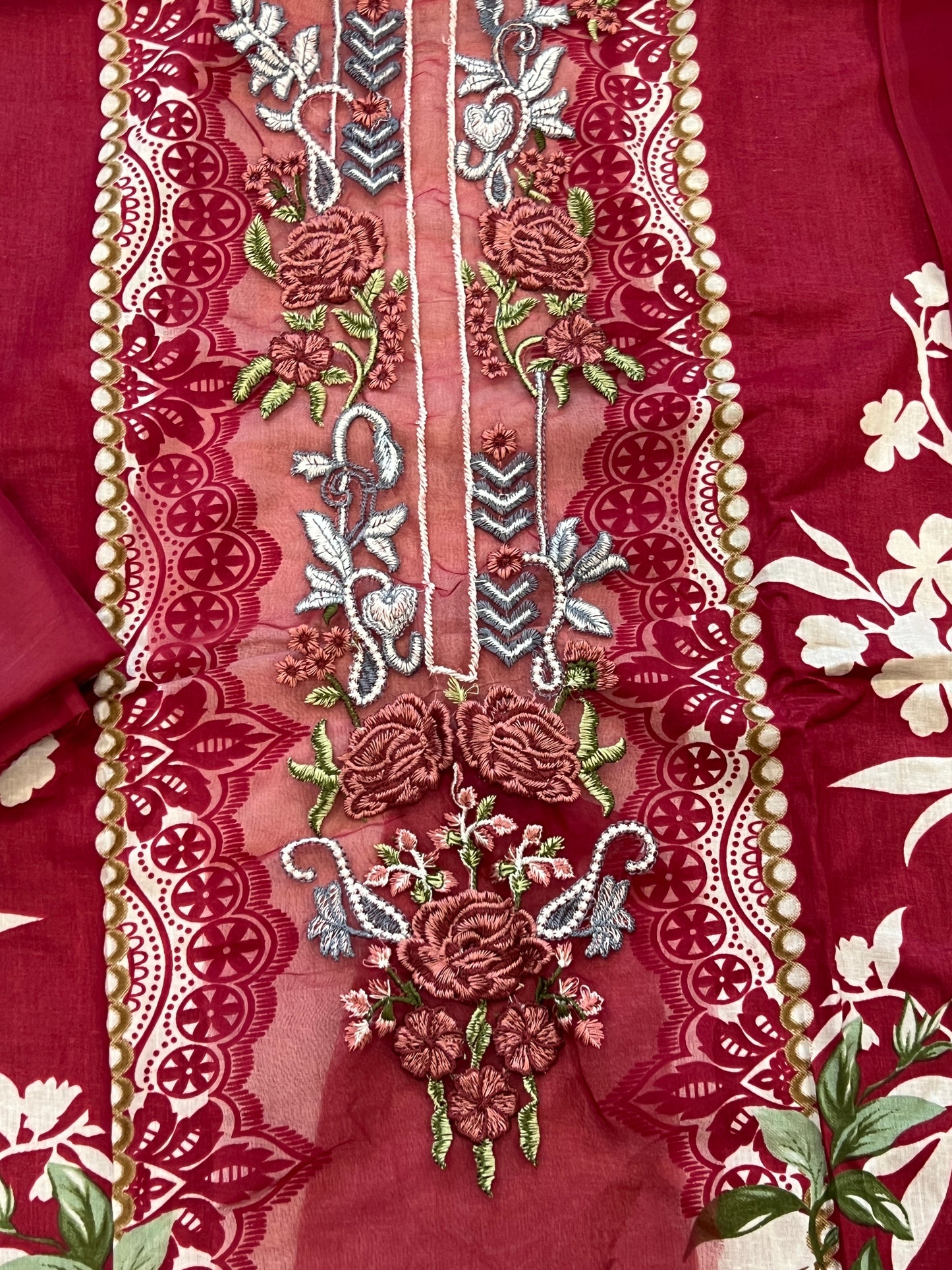 FLORAL COTTON PATCH SUIT